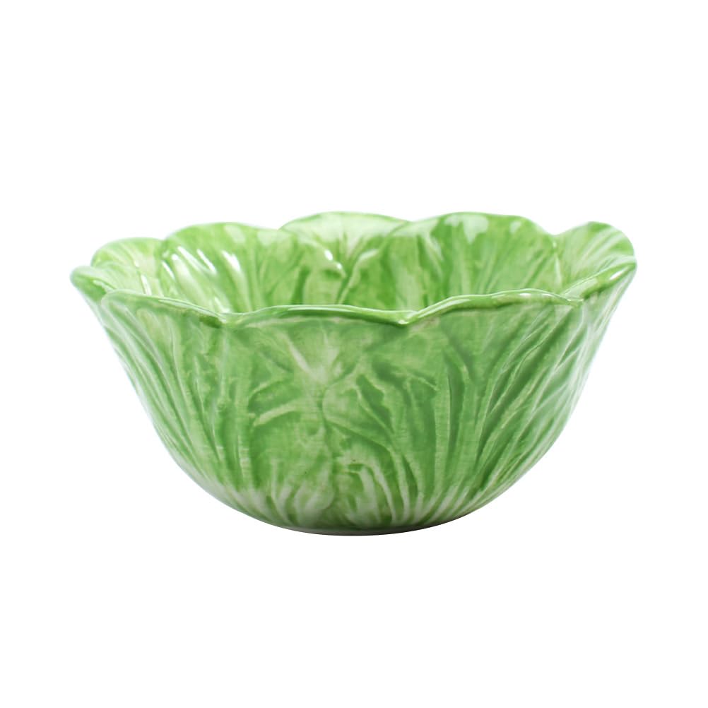 UPKOCH Kids Ceramic Bowl - Cabbage Design Fruit Salad Dessert Bowl, 5.9 Inch Green Cute Bowl for Children | Perfect for Snacks, Parties, Weddings, Bars, Restaurants | Ideal for Kids Meals, Birthday Parties, Family Gatherings & Restaurant Use