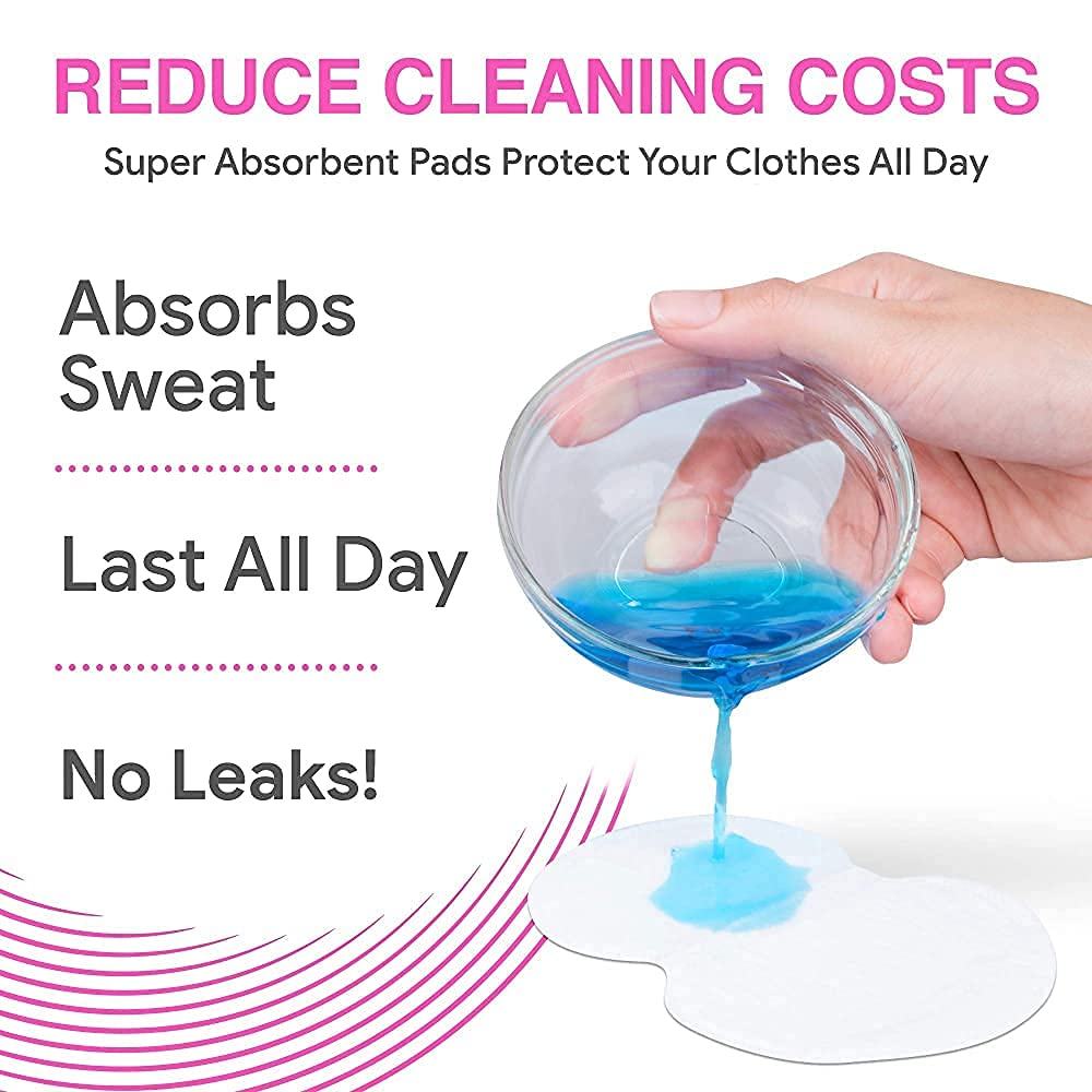 Disposable Underarm Sweat Pads for Women & Men - Hyperhidrosis Protection, Invisible Dress Shields (30 Count) - Stay Dry & Confident at Work, Gym, or Special Events