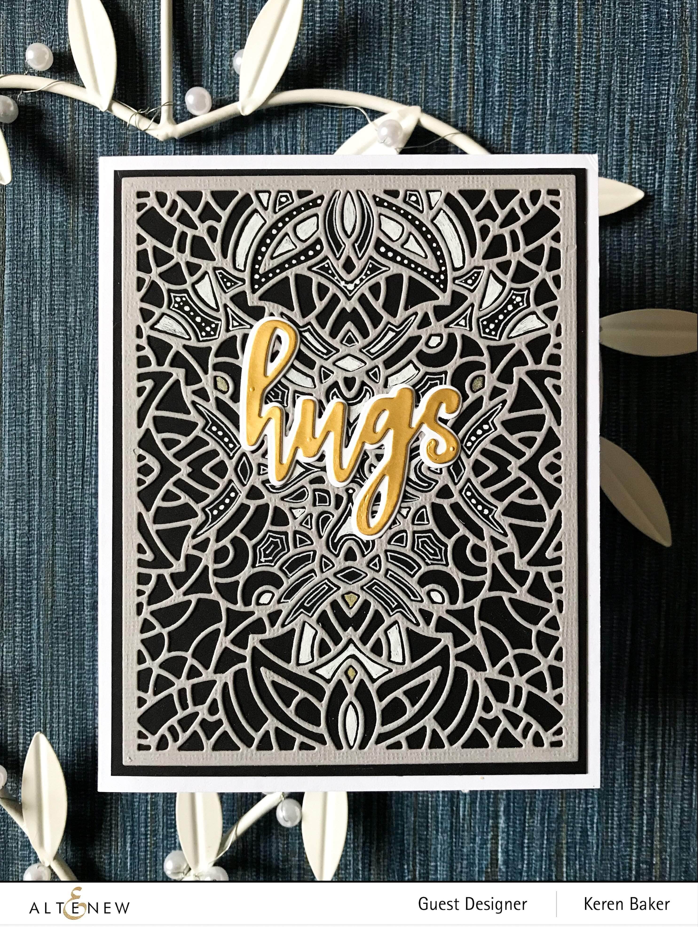Ornate Cover Die - Elegant and Intricate Design for Scrapbooking, Card Making, and DIY Crafts - Perfect for Wedding Invitations, Greeting Cards, and Home Decor Projects