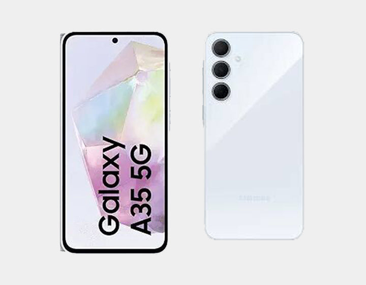 Samsung Galaxy A35 5G Unlocked Smartphone - 256GB ROM 8GB RAM Dual SIM GSM - Awesome Ice Blue | Perfect for Streaming, Gaming & Productivity on the Go