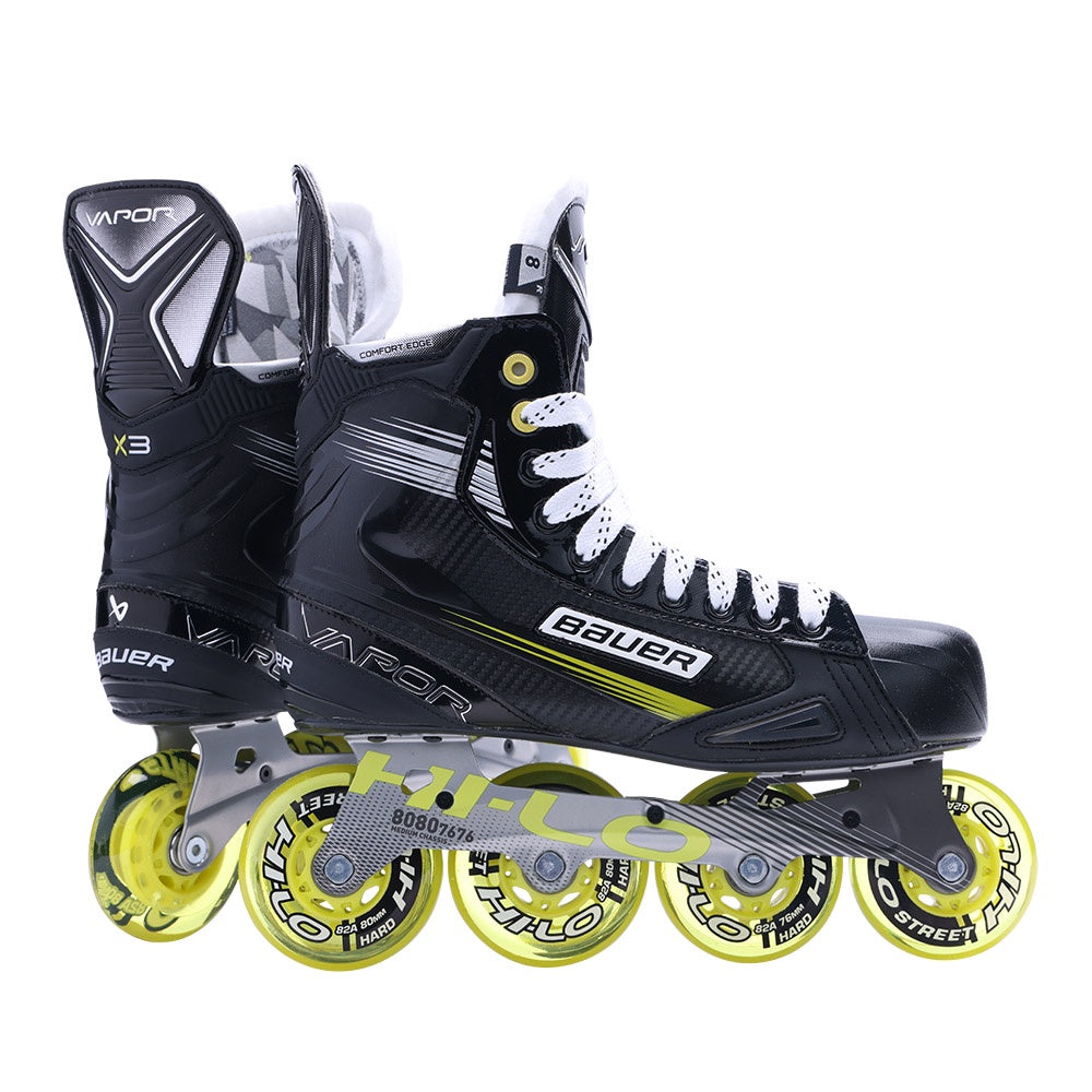 Bauer Vapor X3 Intermediate Roller Hockey Skates - Lightweight Performance Skates for Youth & Adults - Perfect for Street Hockey, Rink Play & Training Sessions