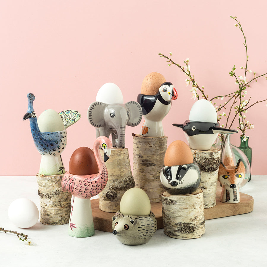 Puffin Egg Cup - Ceramic Egg Holder for Breakfast, Kitchen & Dining - Perfect for Soft Boiled Eggs, Easter Decor, and Unique Gifts