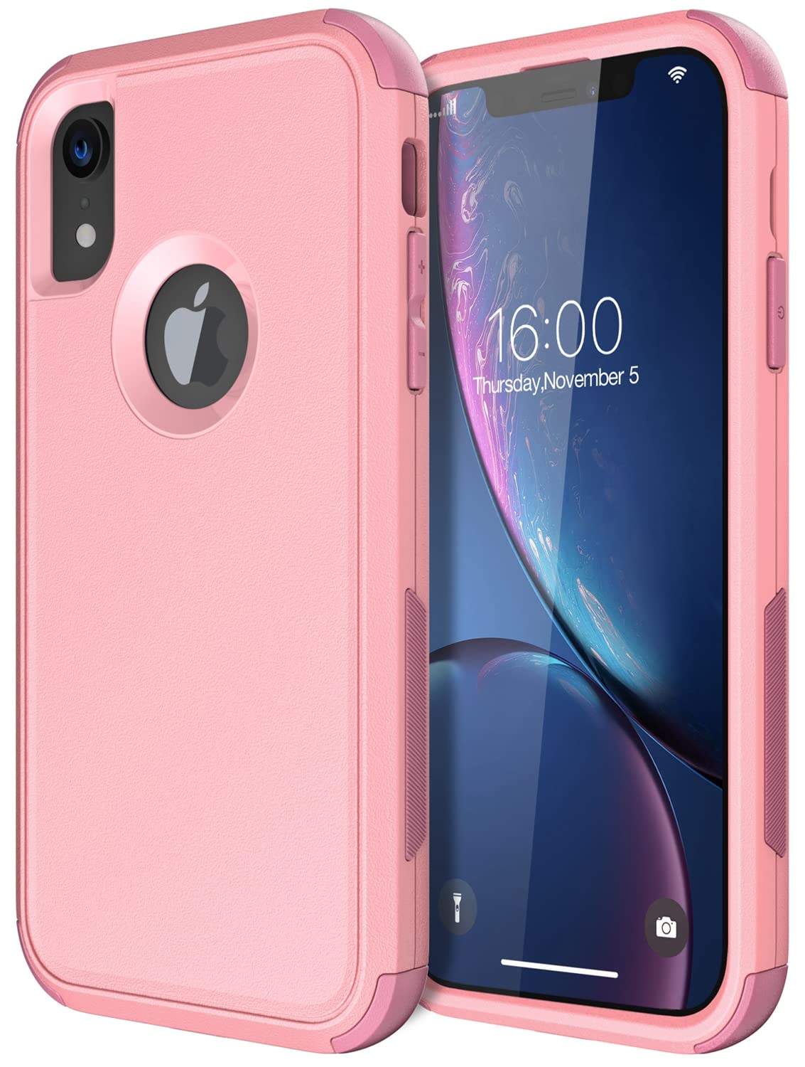 Shockproof Heavy Duty iPhone XR Case - Waterproof, Dustproof & Drop Proof Protection for Apple iPhone XR | Perfect for Outdoor Adventures, Construction Work & Extreme Sports (Pink)