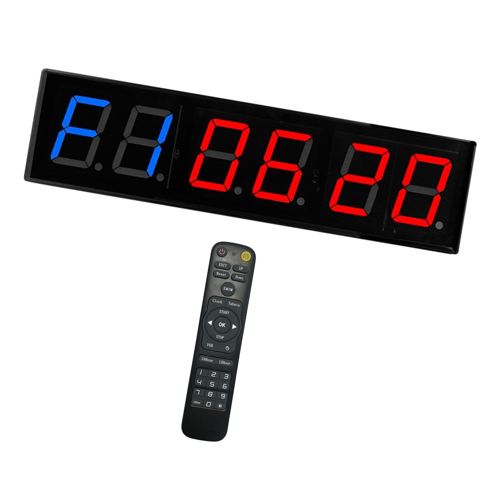 Rockible Digital Gym Timer - Countdown & Interval Timer for Home Workouts, HIIT, Boxing, Yoga, and Fitness Training
