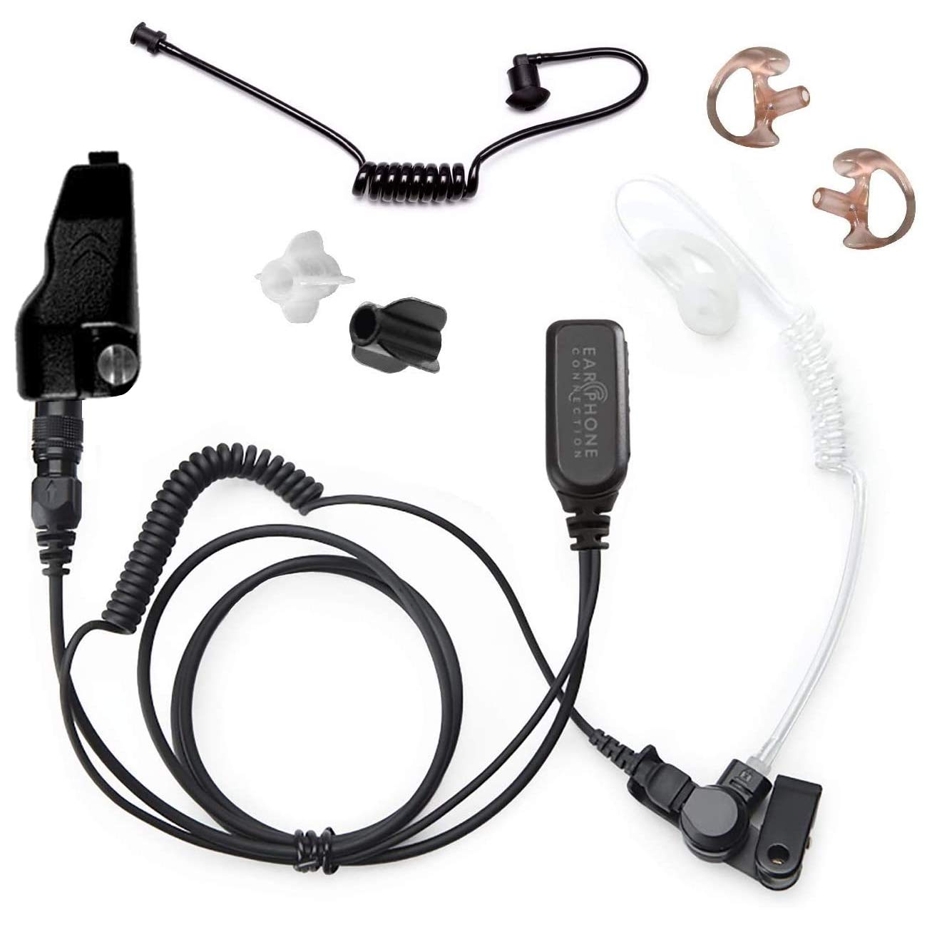 Kenwood Multipin Radio Earpiece - EP1311QR Quick Release Hawk Lapel Mic with Accessory Pack | Police Surveillance Headset for Law Enforcement & Security Professionals | Ideal for Covert Operations & Public Safety Communications