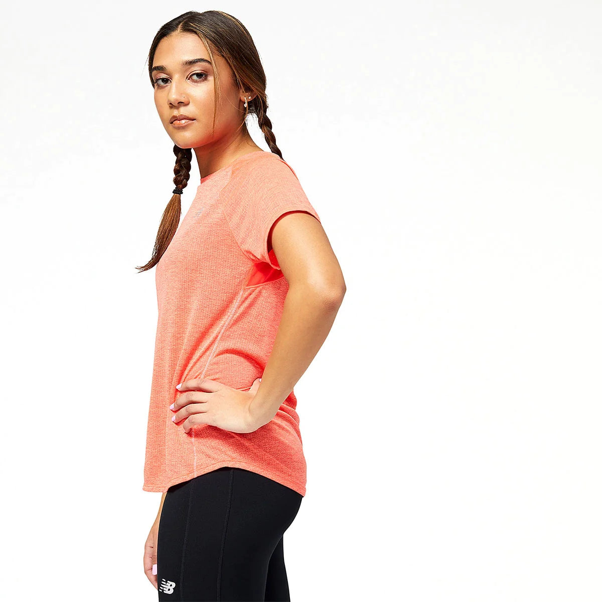 New Balance Impact Run Short Sleeve Women's Running Shirt - Lightweight Moisture-Wicking Activewear for Jogging, Gym & Outdoor Workouts