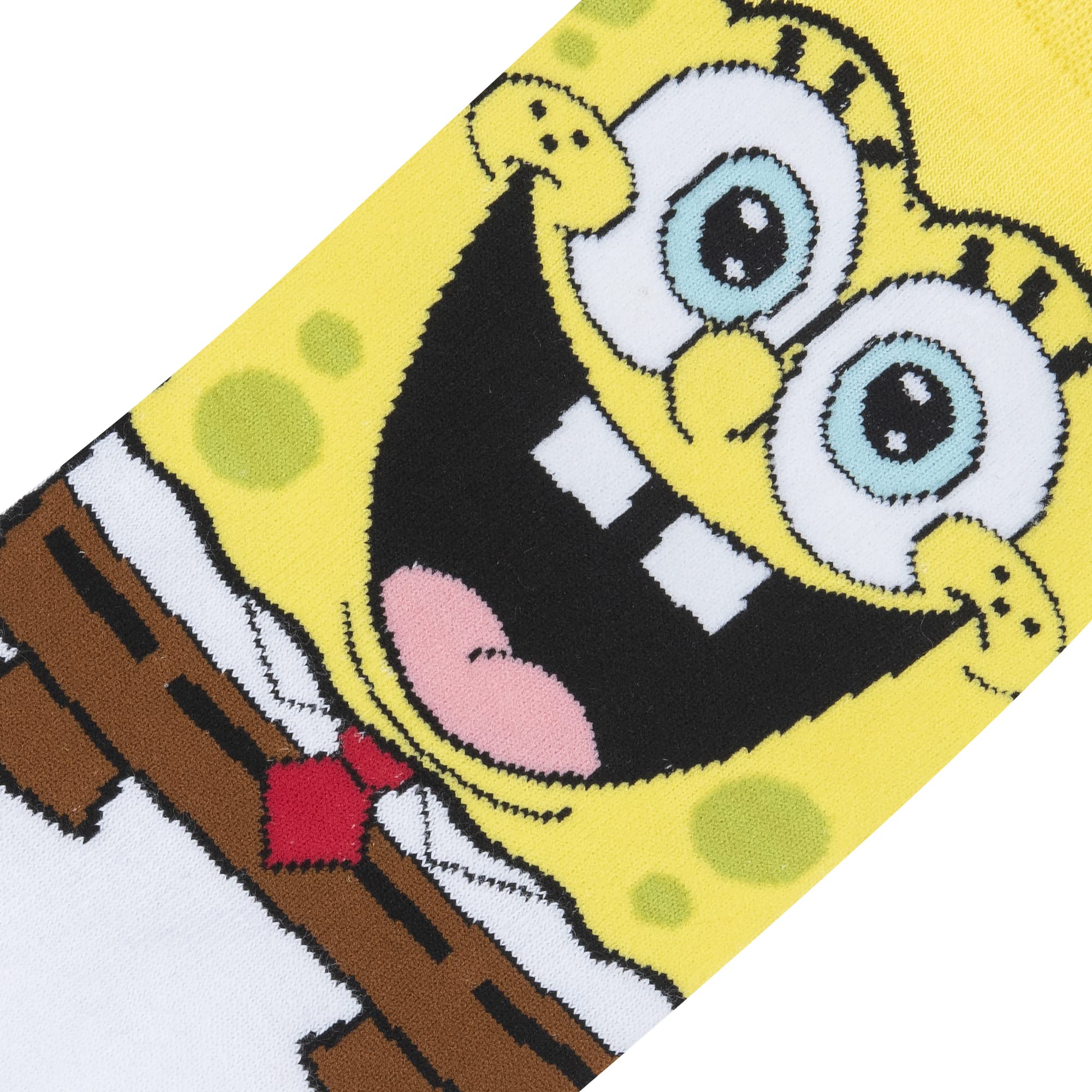Odd Sox Nickelodeon SpongeBob Cartoon Socks for Men - Fun Novelty Crew Socks (Large) - Perfect for Cosplay, Gifts & Everyday Wear