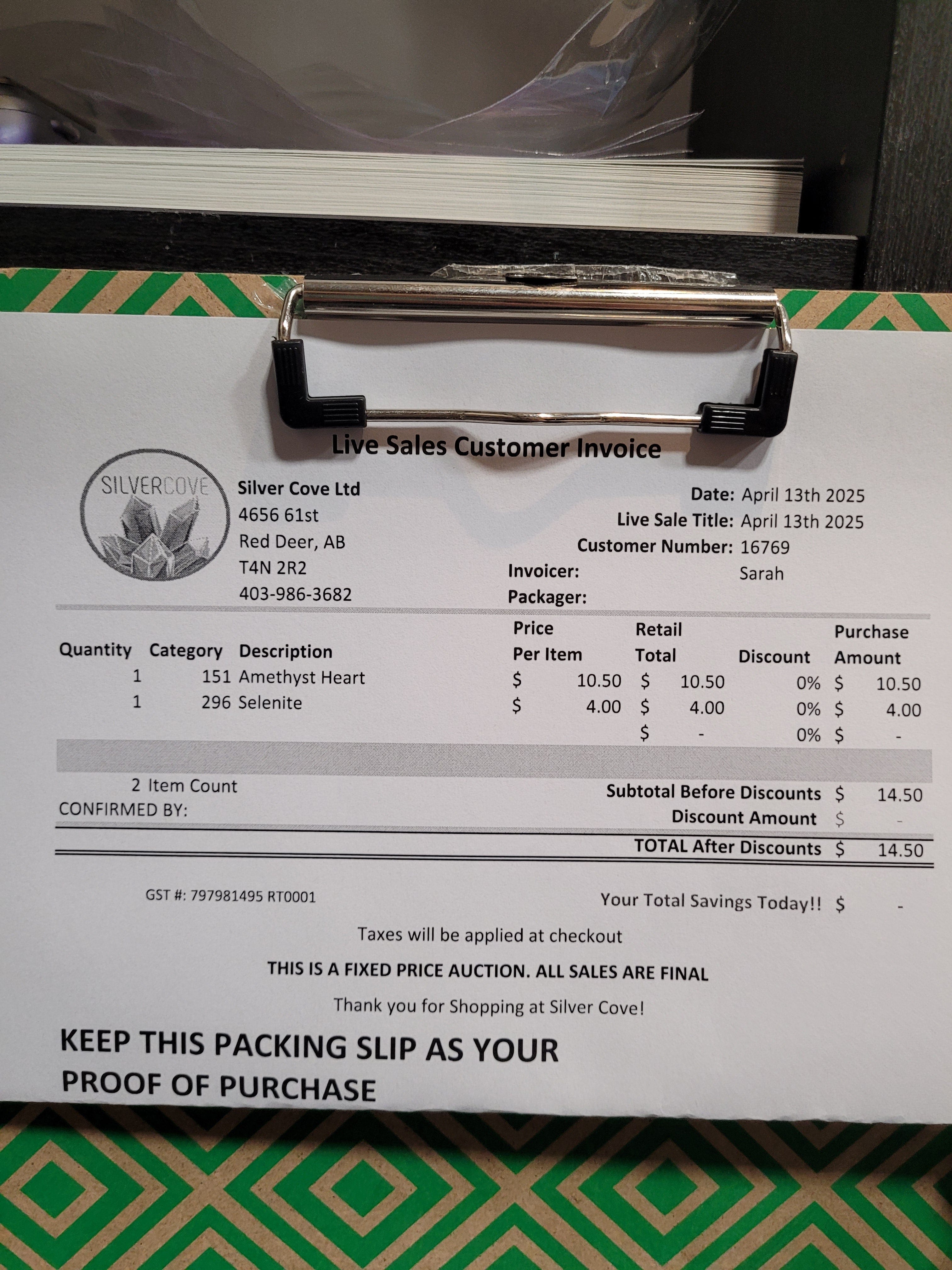 16769 April 13th 2025 Live - Premium Quality for Home & Office Use