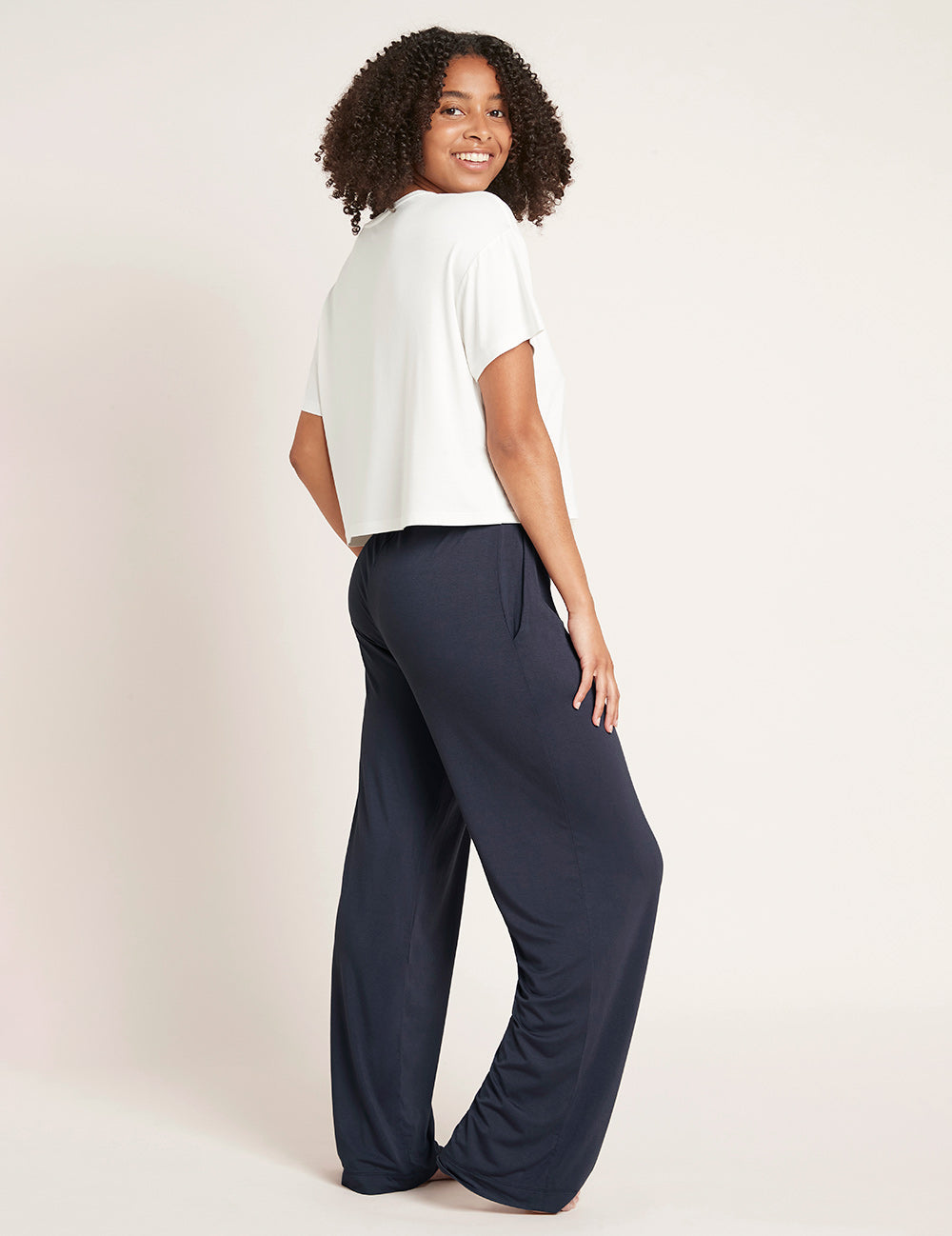 Downtime Wide Leg Lounge Pants for Women - Soft & Comfortable Storm Gray - Perfect for Relaxing at Home, Yoga, or Lounging