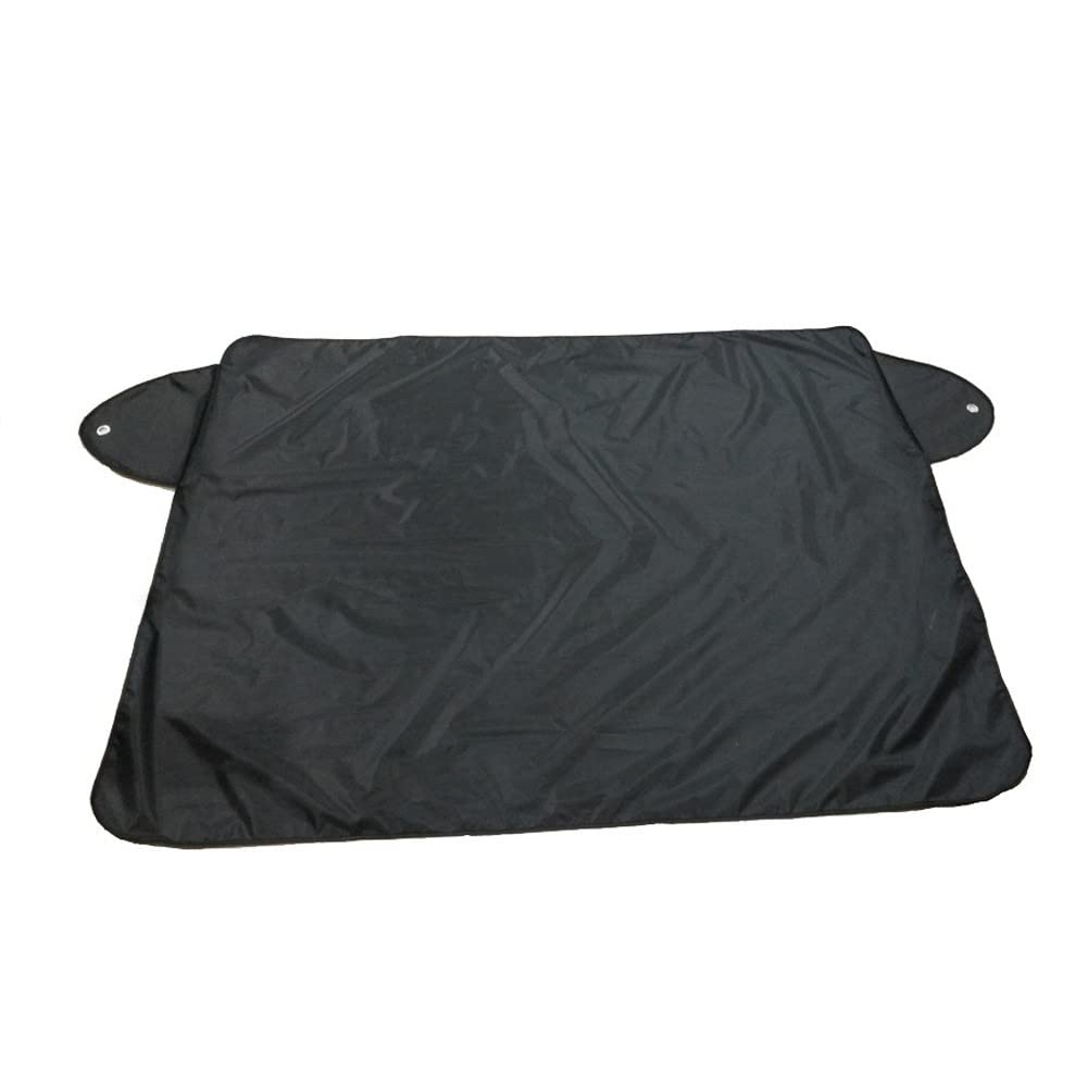 Universal Car Windshield Sun Shade & Snow Protector - Front & Rear Ice Shield Cover, Interior LED Strip Accessories (Silver, One Size) - Perfect for Summer Heat & Winter Snow Protection
