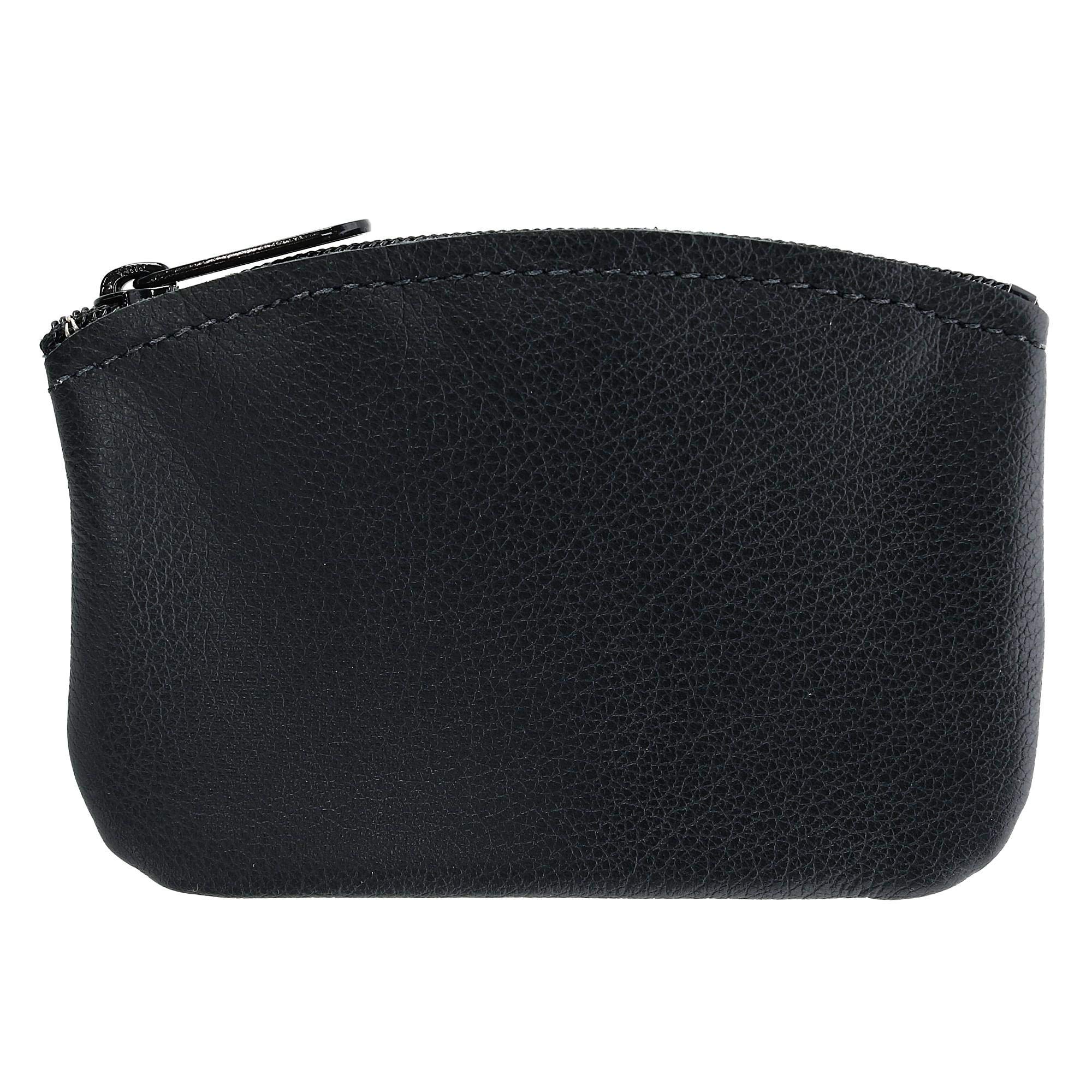 CTM® Genuine Leather Credit Card Holder & Coin Wallet - Slim RFID Blocking Wallet for Men & Women - Perfect for Travel, Shopping, and Everyday Use