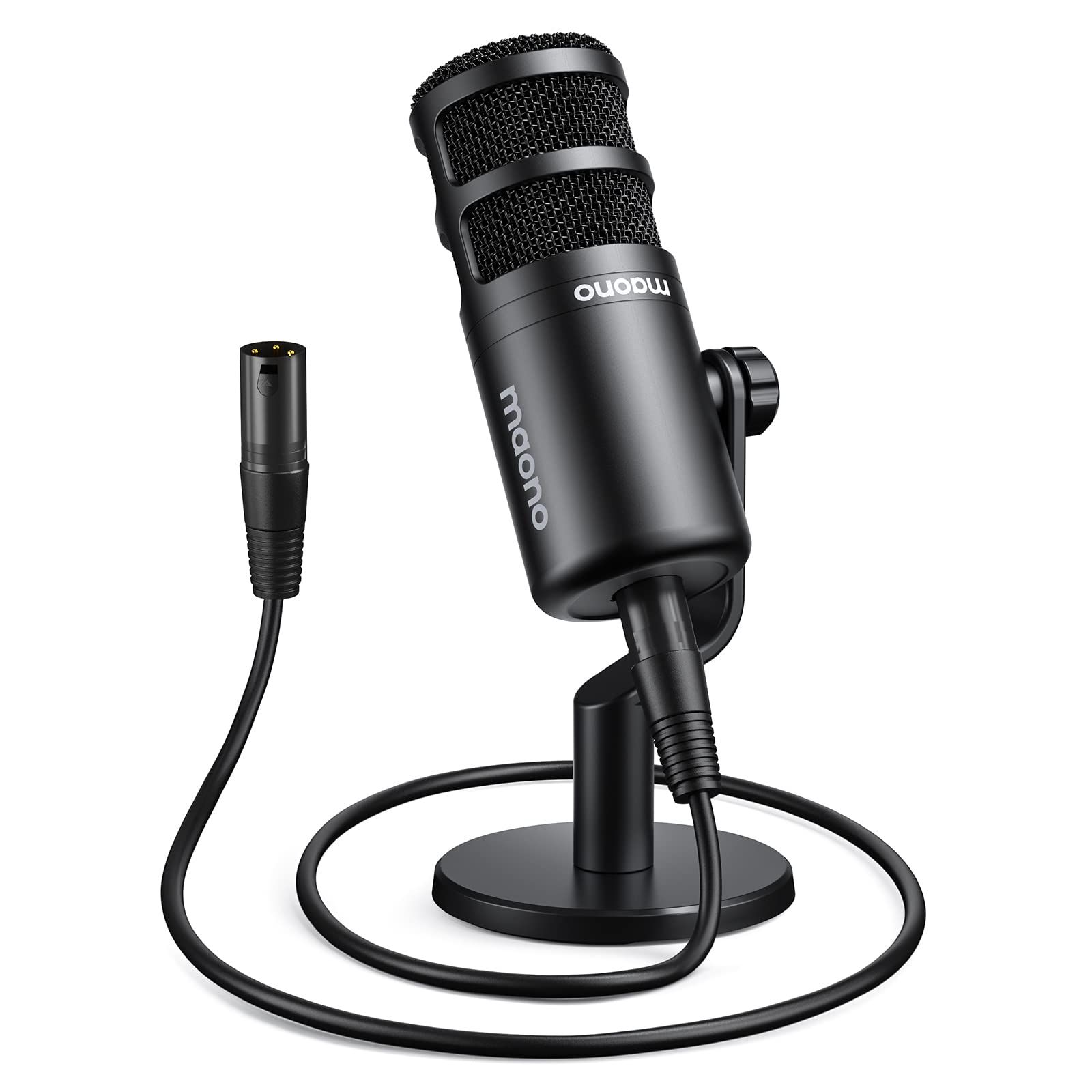 MAONO PD100 XLR Dynamic Microphone - Professional Cardioid Studio Mic for Podcasting, Live Streaming, Vocal Recording & Voice Overs | Advanced Voice Isolation Technology | Durable Metal Construction | Compatible with Audio Interfaces, Mixers & Sound Cards | Perfect for Home Studios, YouTube Creators & Broadcasters