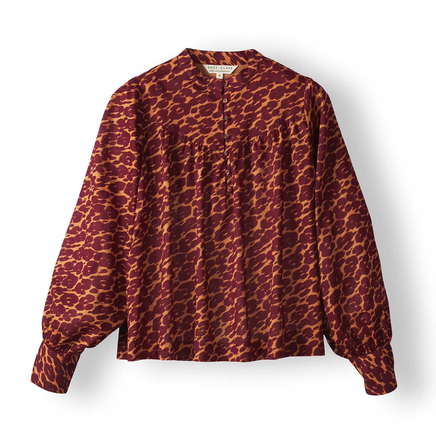 Odette Blouse for Women - Elegant Floral Print Long Sleeve Top - Perfect for Office, Date Night & Special Occasions