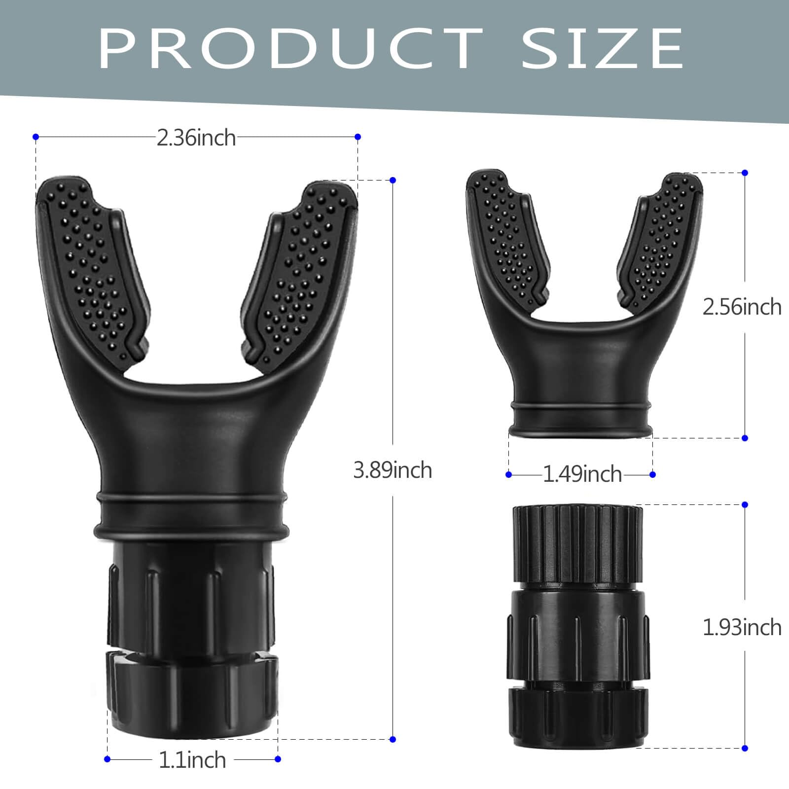 Portable Breathing Exercise Device - Adjustable Resistance Respiratory Trainer for Oral & Muscle Strengthening | The Breather - Easy to Clean (Black) | Ideal for Athletes, Singers & COPD Patients