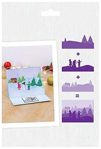 Metal Cutting Dies for DIY Scrapbooking - Snow Day Scene Embossing Templates for Greeting Cards, Photo Albums, Paper Crafts | Perfect for Christmas Decor, Birthday Cards & Thanksgiving DIY Projects