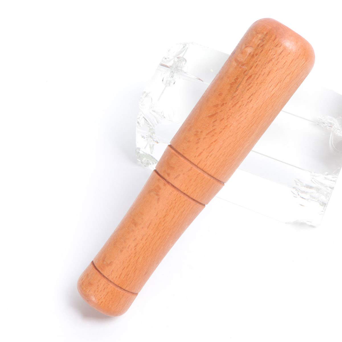 Premium Natural Wooden Pestle & Muddler - Multi-Functional Mini Kitchen Tool for Grinding, Muddling & Pounding - Ideal for Bartenders, Sauerkraut Making & Home Cooking Accessories
