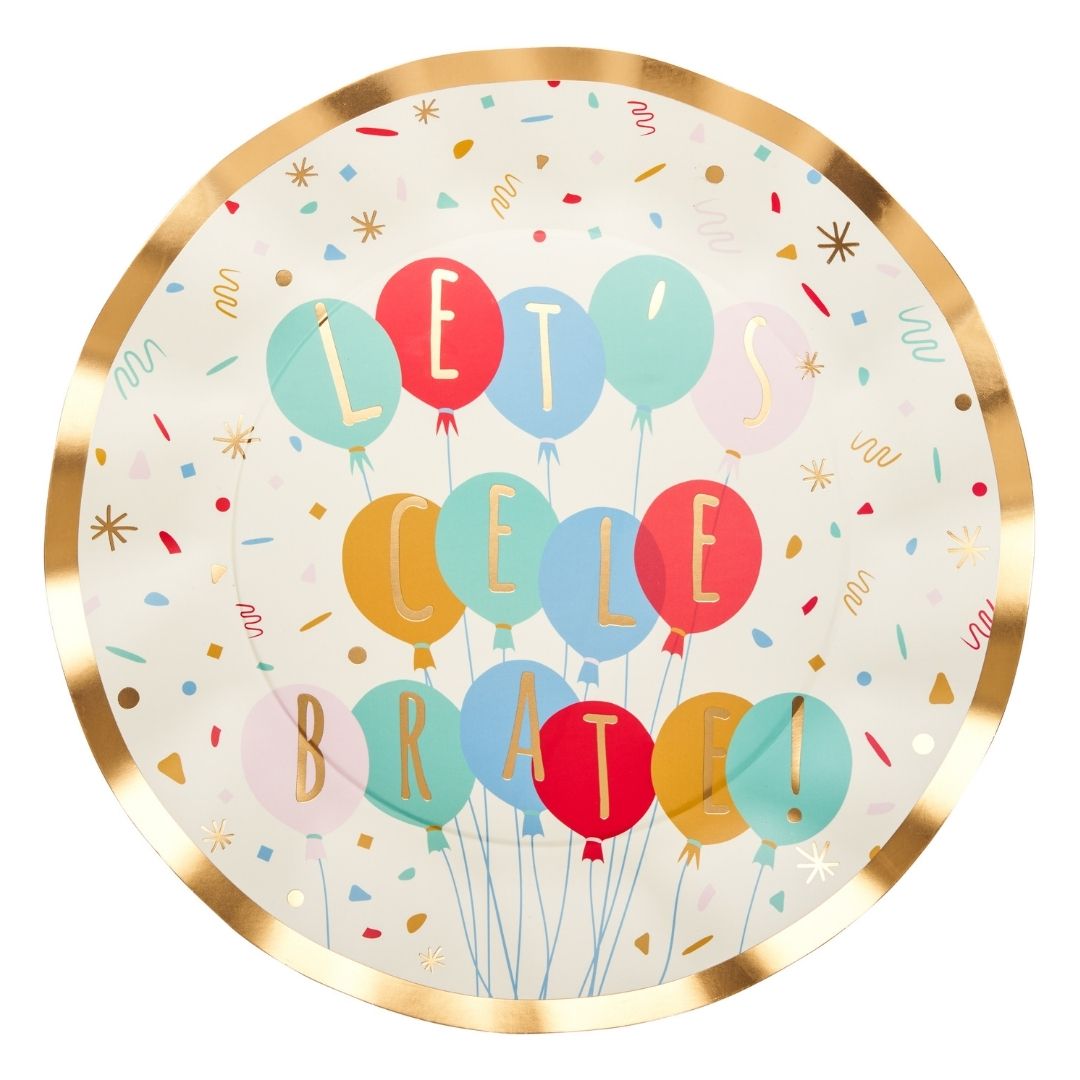 Wavy Dinner Plates Set of 8 - Elegant Party Dishware for Celebrations, Holidays & Special Occasions