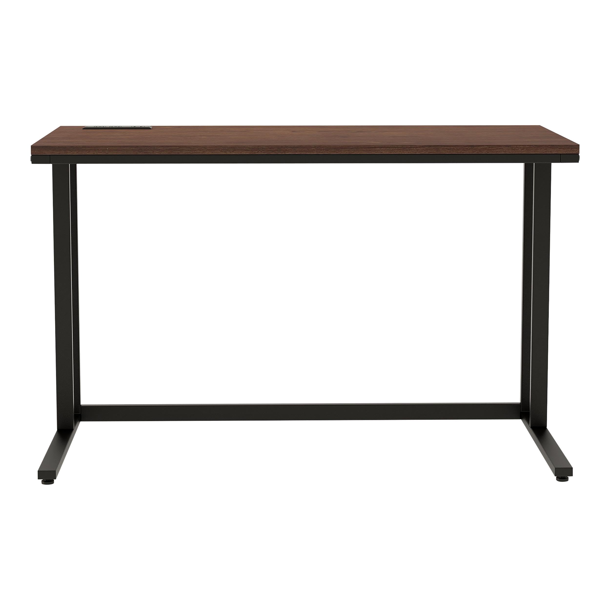 Furniture of America Nillaine Black Wood Writing Desk with USB Port - Perfect for Home Office, Study Room & Small Spaces
