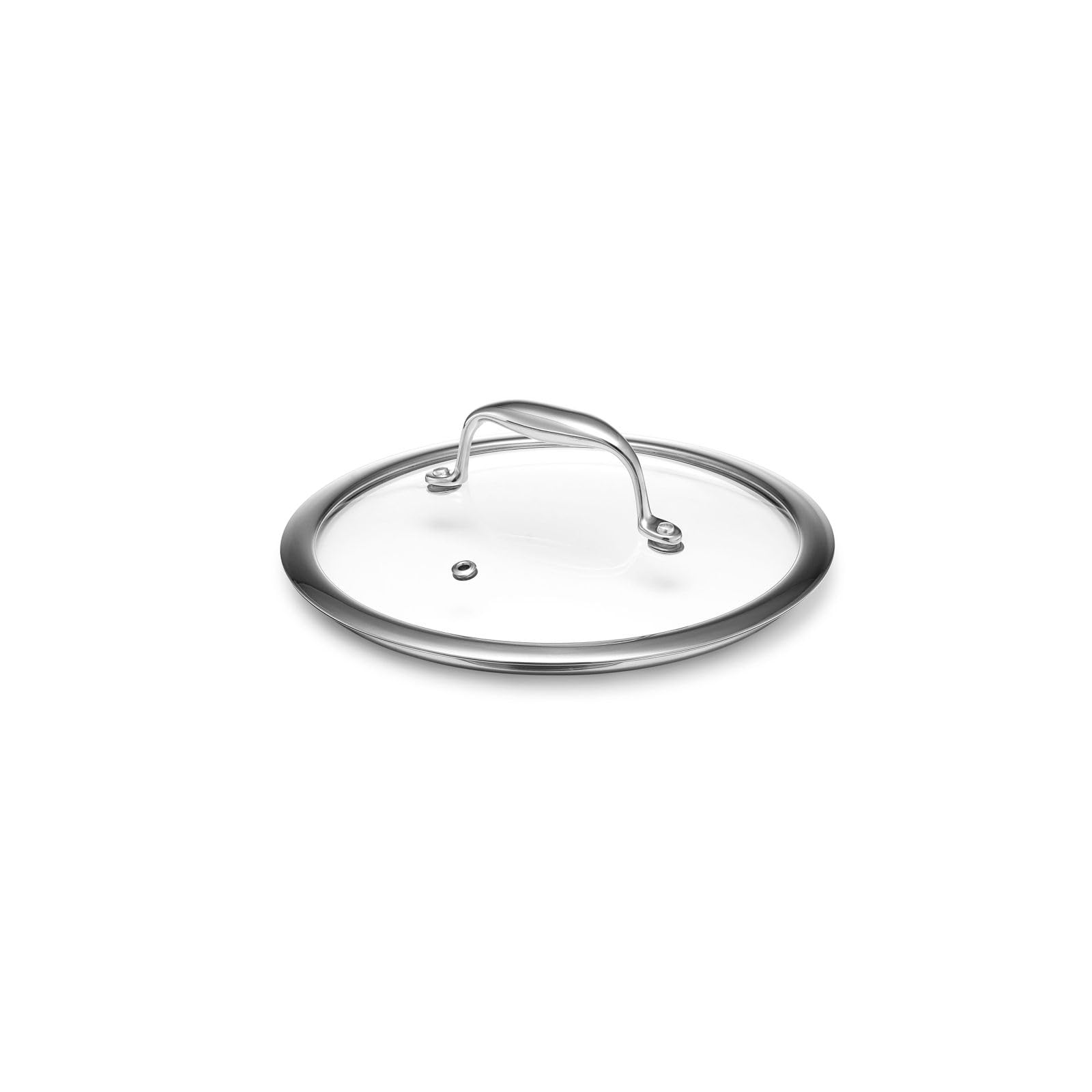 HexClad 8-Inch Tempered Glass Lid for Hybrid Cookware - Steam Vented, Dishwasher Safe - Perfect for Sauteing, Simmering & Slow Cooking
