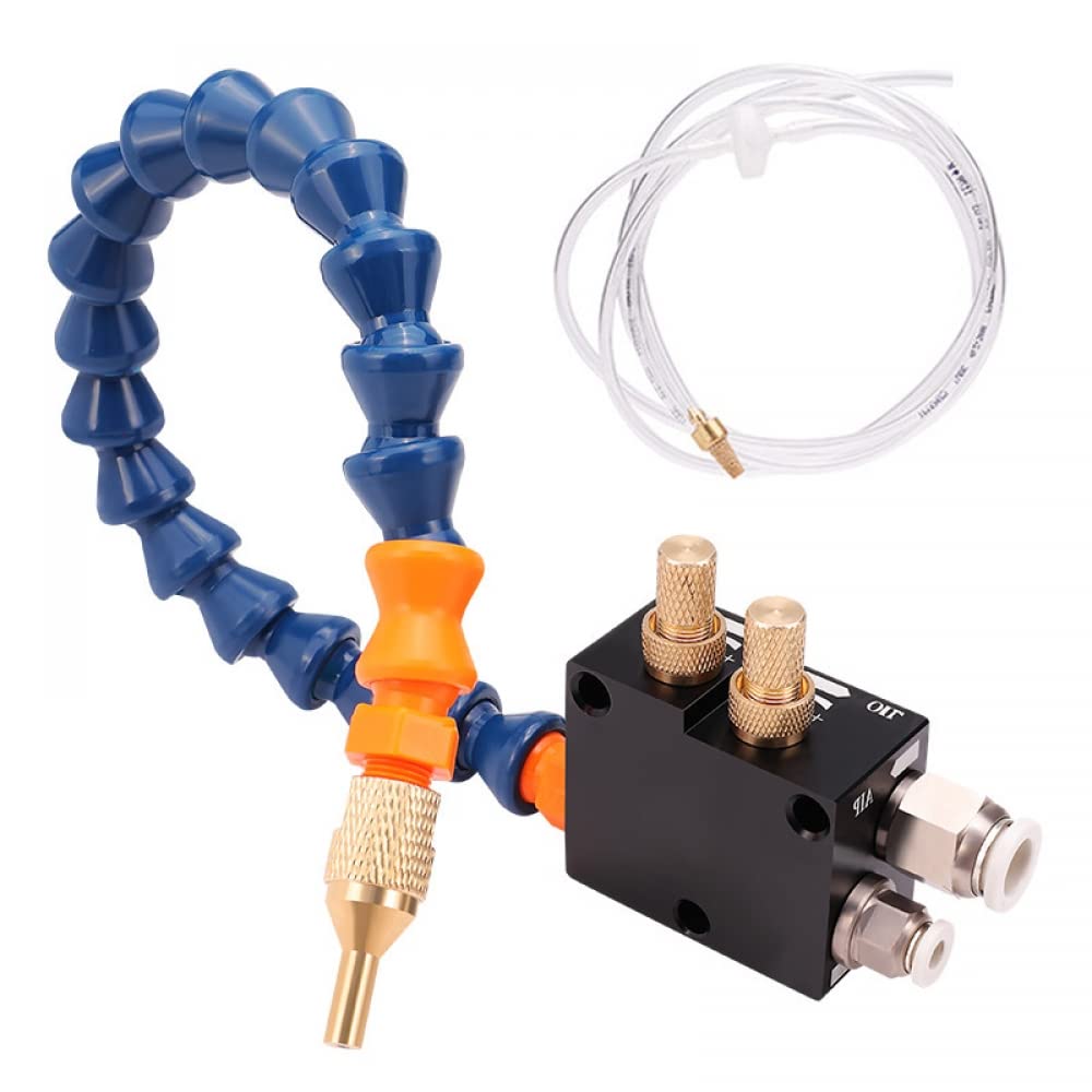 CLAHJQX BPV-3000 Mist Coolant Lubrication Spray System for CNC Machine Cooling & Metal Cutting | Engraving Machine Coolant Injector | Ideal for Lathe, Milling & Drilling Operations