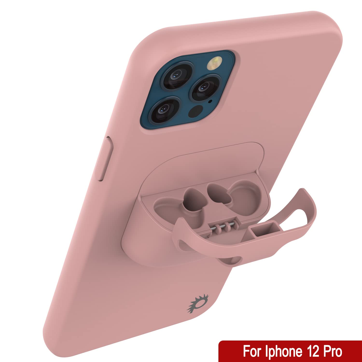PunkCase Slim 2-in-1 iPhone 12 Pro Case with AirPods Holder (6.1