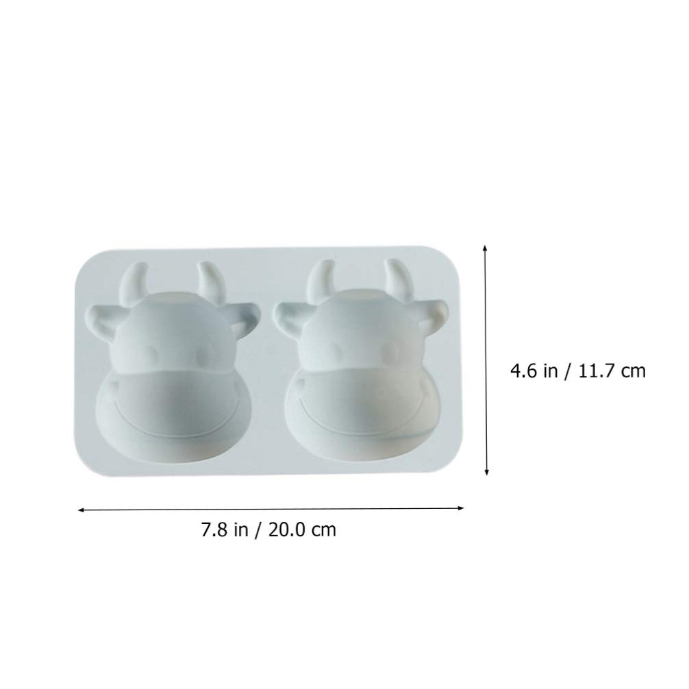 Premium 2-Piece Silicone Baking Molds Set - Cute Cow Head Shape Resin & Chocolate Molds for Cake, Cookie, Candy Making - Ideal for DIY Desserts, Party Treats & Home Baking