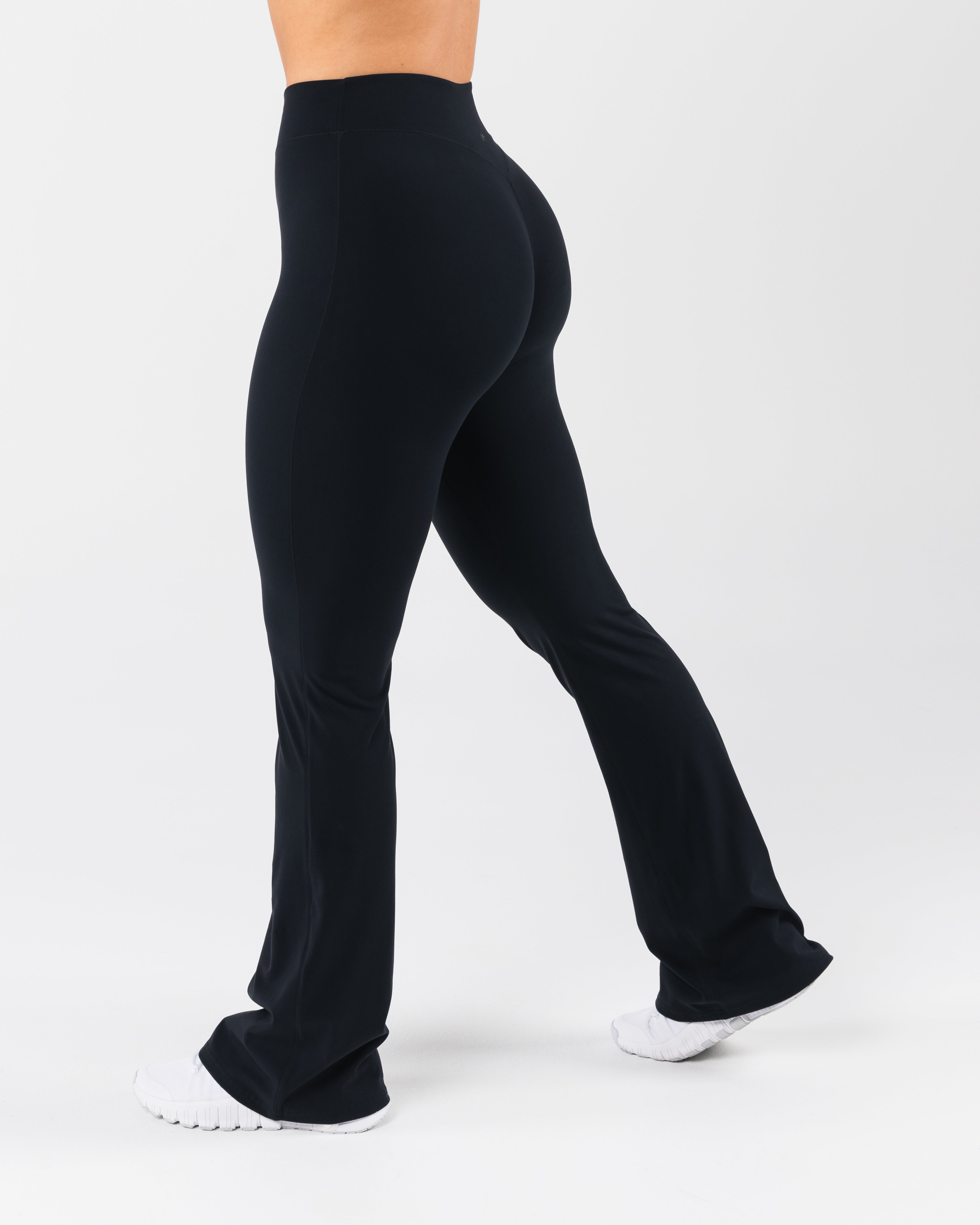 Everyday Core Flared Pants for Women - High Waist Stretchy Black Yoga Pants | Comfortable Workout, Lounge & Casual Wear