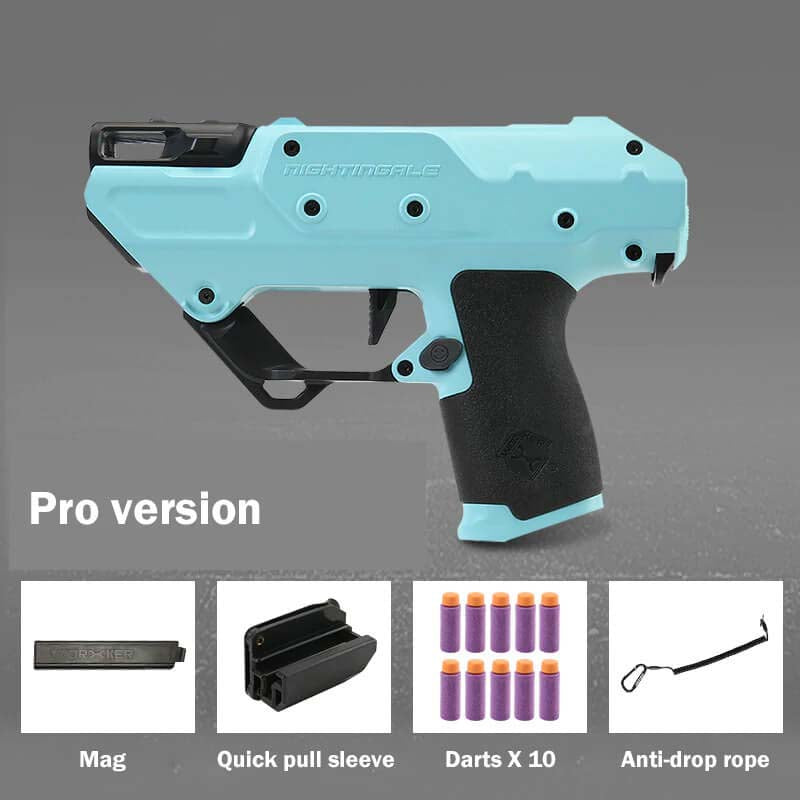 Nerf Worker Nightingale Flywheel Foam Dart Blaster Toy Gun - High Performance Foam Dart Shooter for Outdoor Games, Team Battles & Backyard Fun