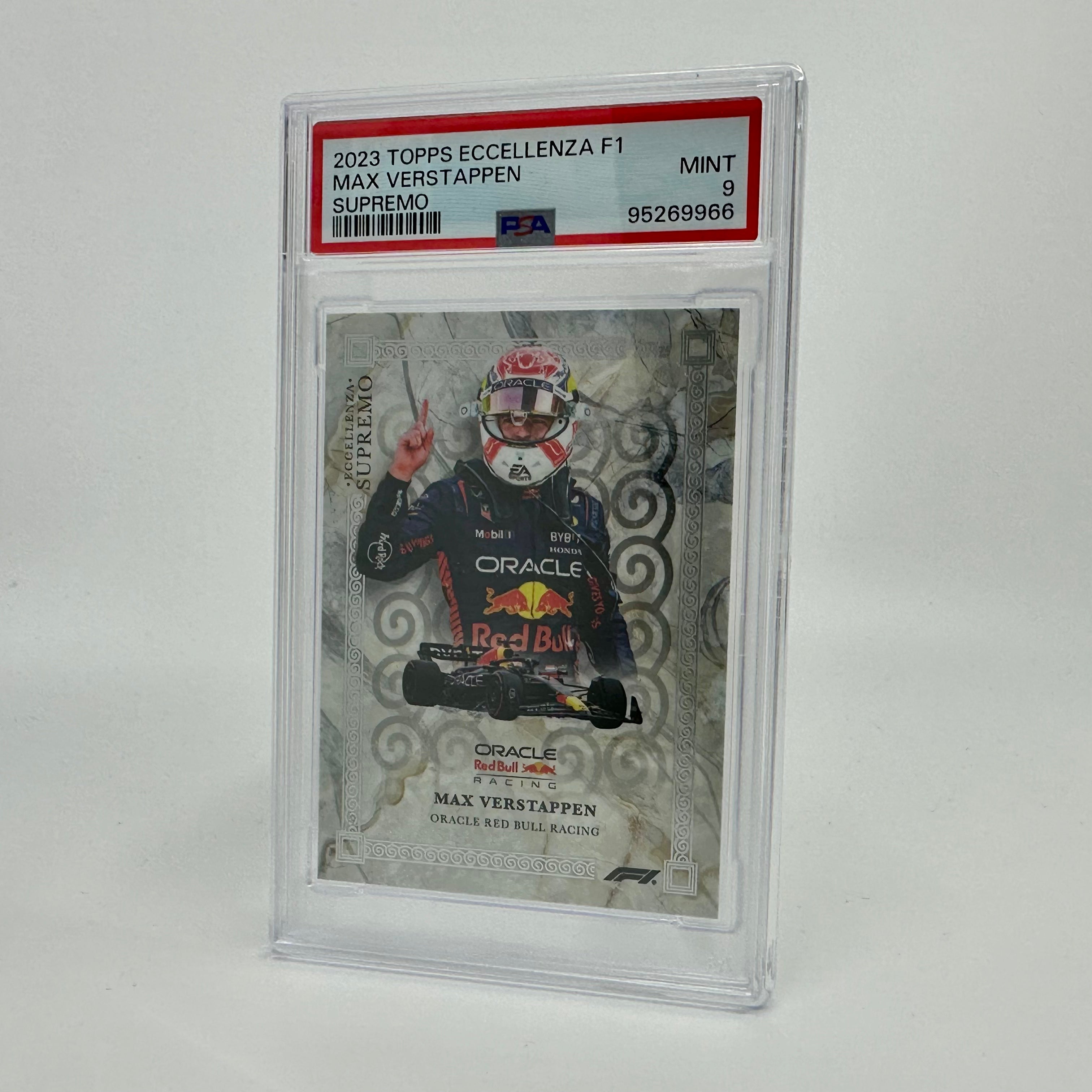 2023 Max Verstappen PSA 9 Eccellenza Supremo Trading Card - Perfect for Collectors, Sports Memorabilia Enthusiasts & Formula 1 Fans