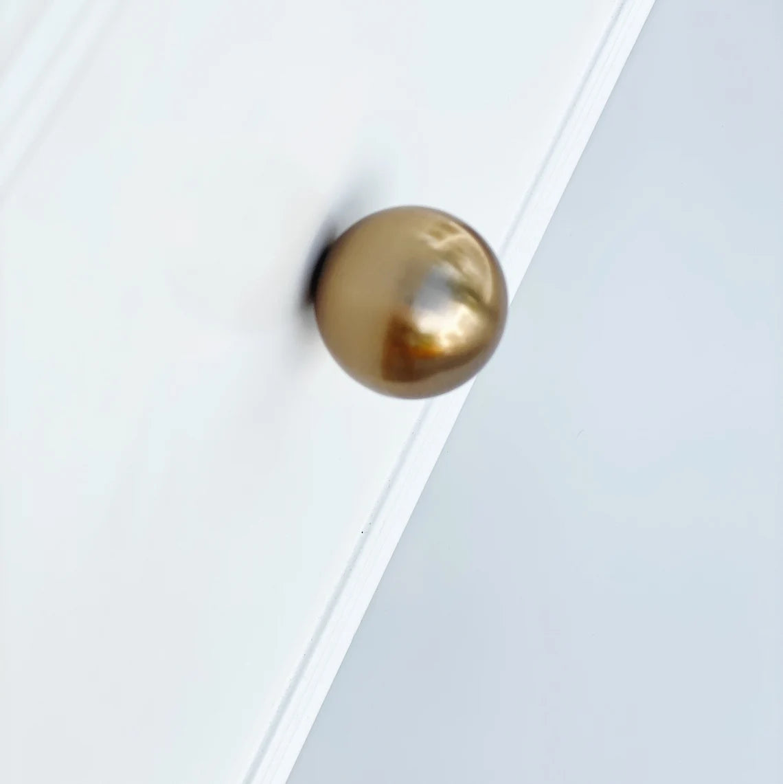Elegant Champagne Bronze 'Kira' Large Ball Knob and Cup Pull - Premium Cabinet Hardware for Kitchen Cabinets, Dressers & Furniture Drawers