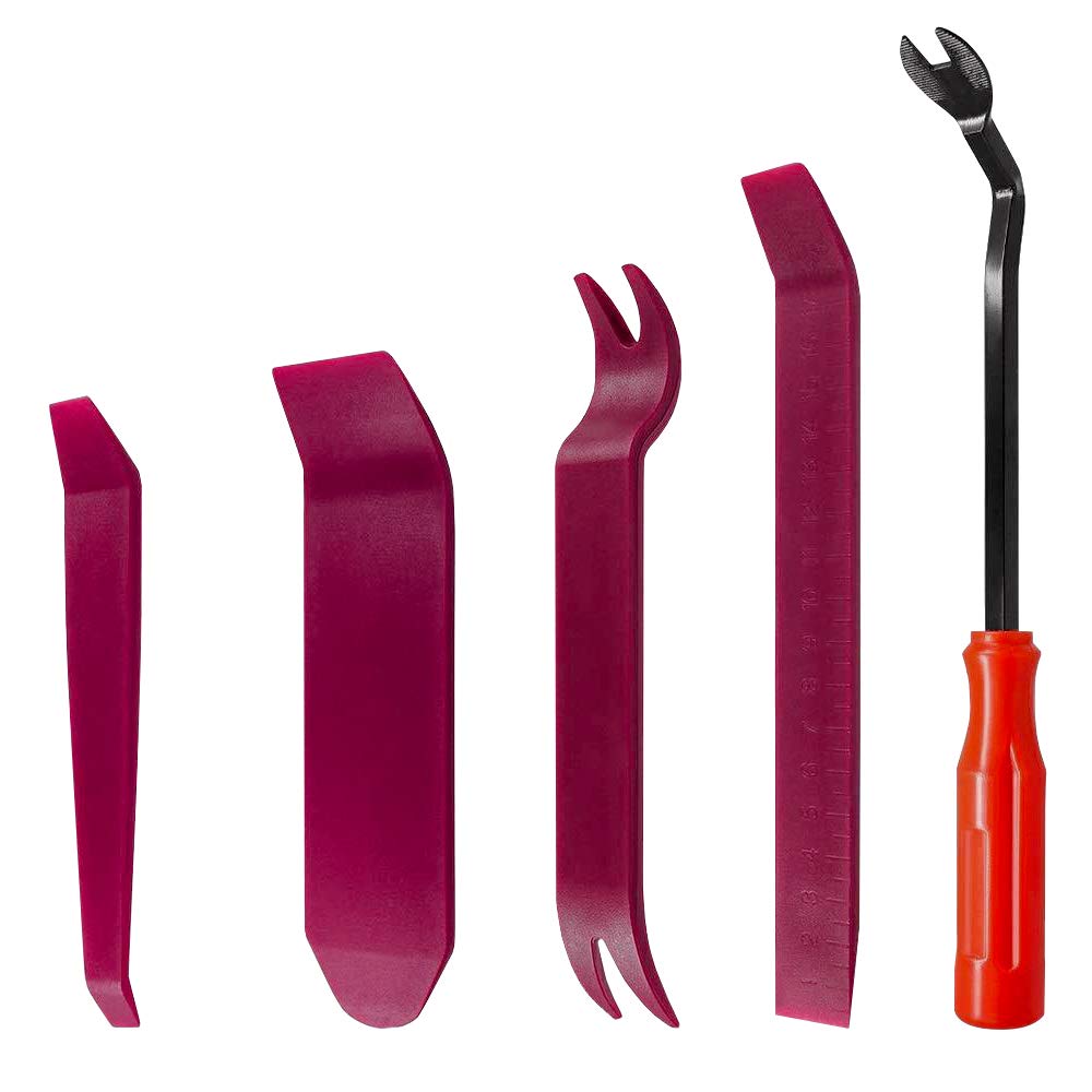 5-Piece Auto Trim Removal Tool Kit - No-Scratch Pry Tools for Car Door Panel, Audio System & Dashboard Dismantling | Professional Auto Repair & DIY Car Accessories Installation
