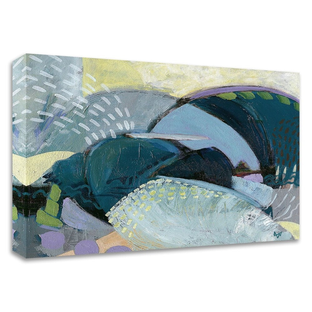 Bless The Ships at Sea by Ann Thompson Nemcosky - Premium Canvas Wall Art Print - Ready to Hang - Perfect for Home Decor, Office & Nautical Theme Rooms