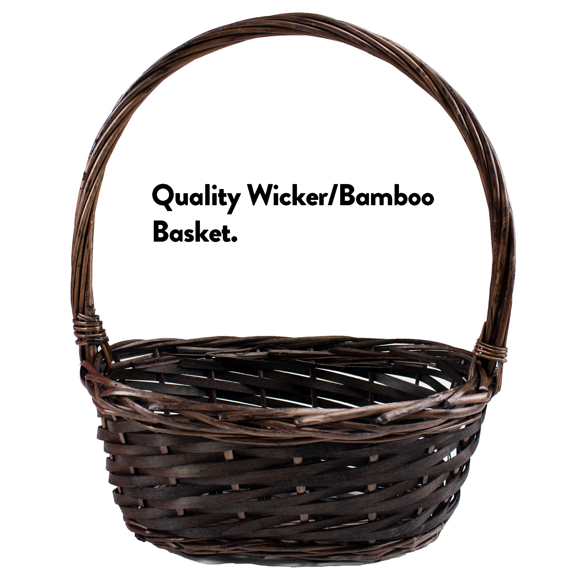 Premium Pre-Filled Easter Gift Basket (45 Pieces) - Includes Plush Bunny, Candy & Snacks - Perfect for Kids, Adults & Family - Easter Party, Classroom Treats & Holiday Gifting