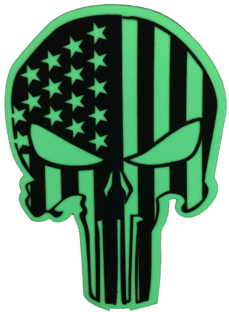 Thin Red Line Punisher Skull Flag - IdentiFire® Patriotic American Firefighter Support Decal - Perfect for Cars, Trucks, and Windows to Show Firefighter Appreciation