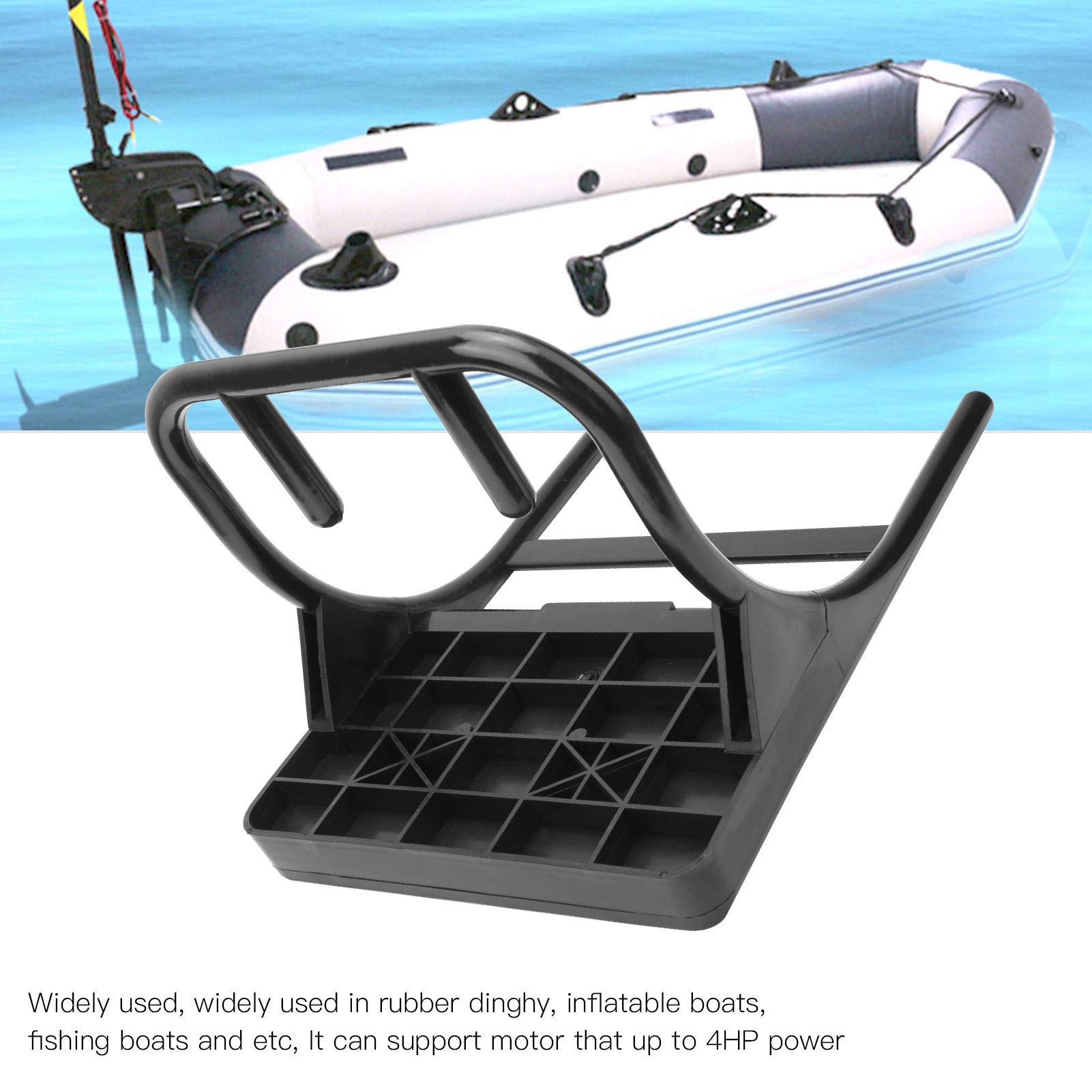 Inflatable Boat Motor Mount - Heavy Duty Kayak Outboard Motor Stand for Fishing & Boating | Easy to Install, Durable & Stable | Perfect for Kayaks, Canoes & Small Boats | Great for Fishing Trips, Water Sports & Outdoor Adventures