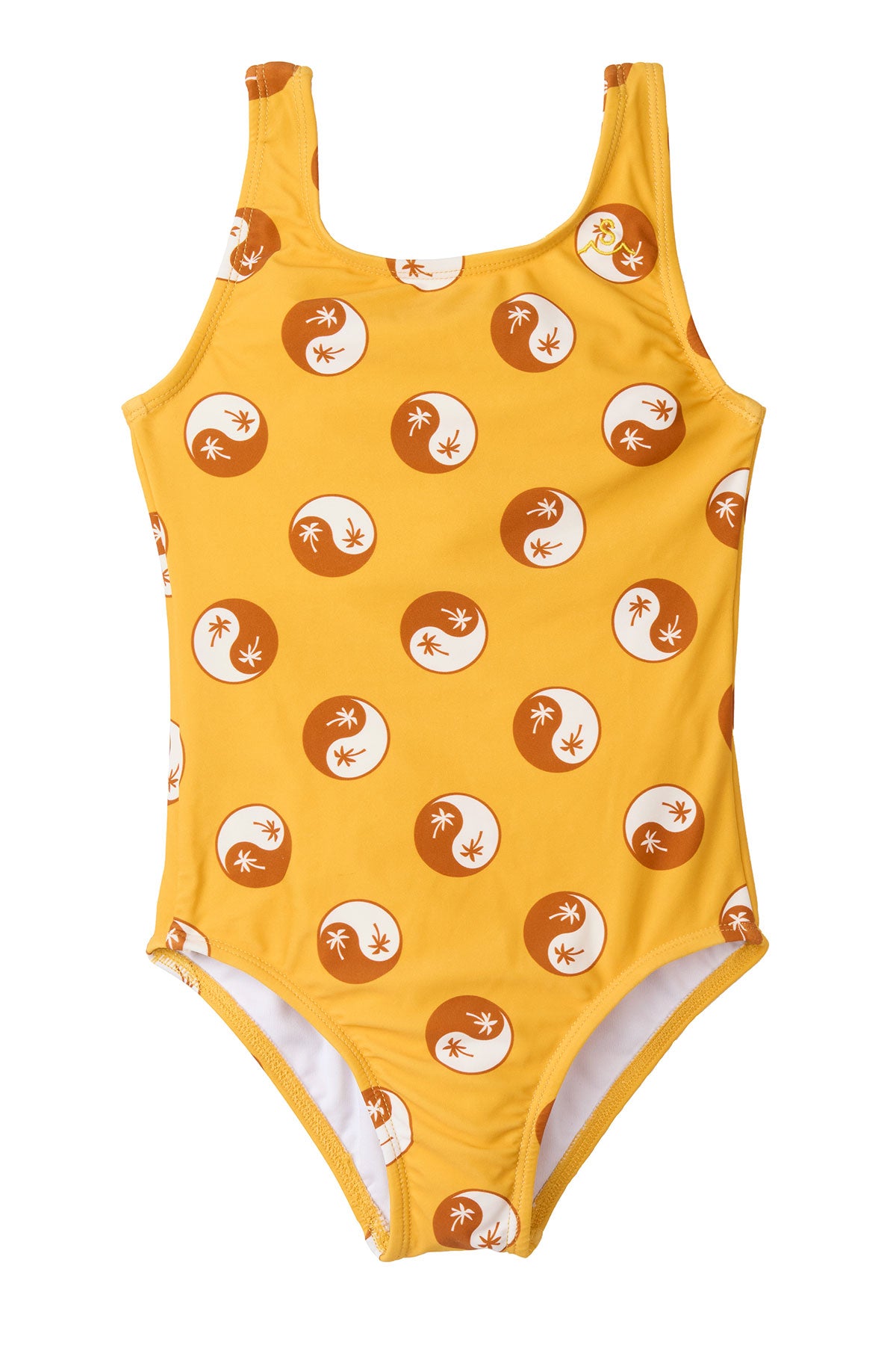 Tropical Yin Yang One Piece Swimsuit for Women - Stylish Bathing Suit for Beach, Pool & Summer Vacations
