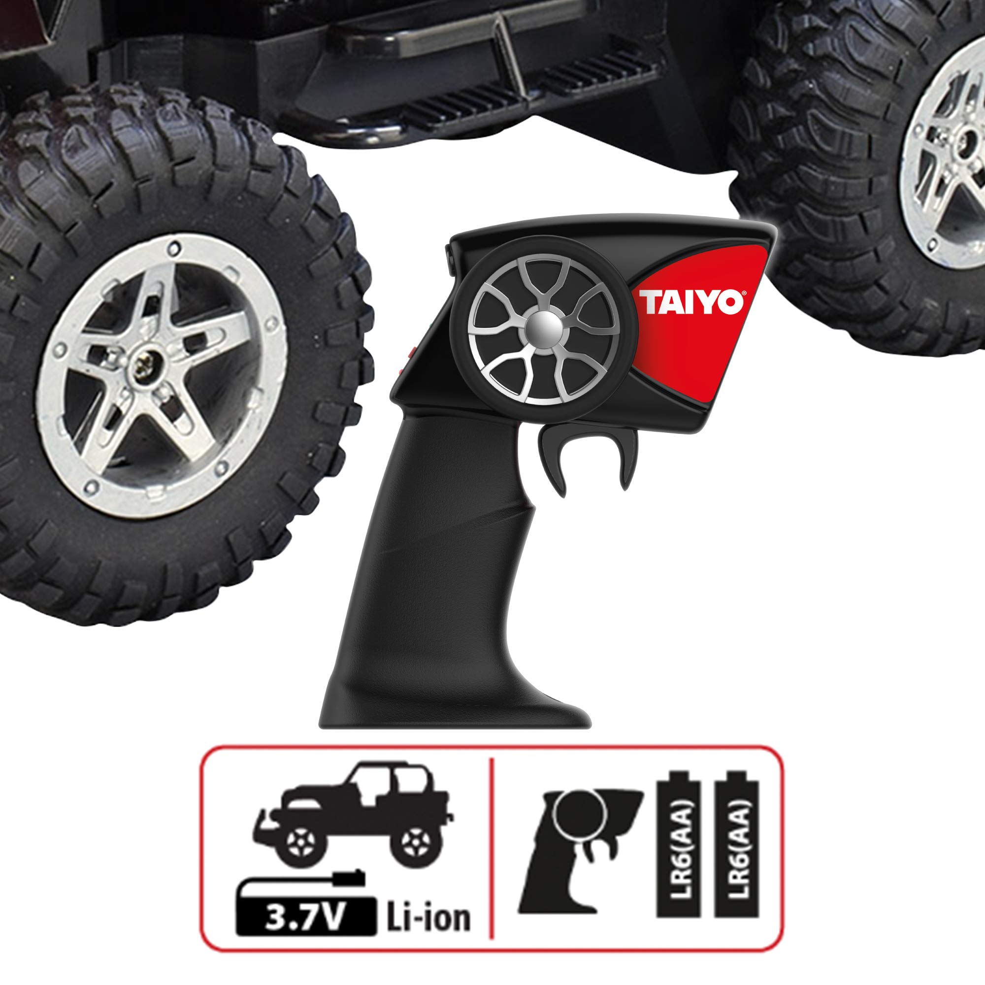 1:16 Scale RC Truck Jeep Rubicon - 2.4GHz Remote Control Car with Rechargeable Battery & Fast Charger | Off-Road High Speed Hobby Vehicle for Kids & Adults | Perfect for Backyard Racing, Trail Adventures & Indoor Play | Ages 6+