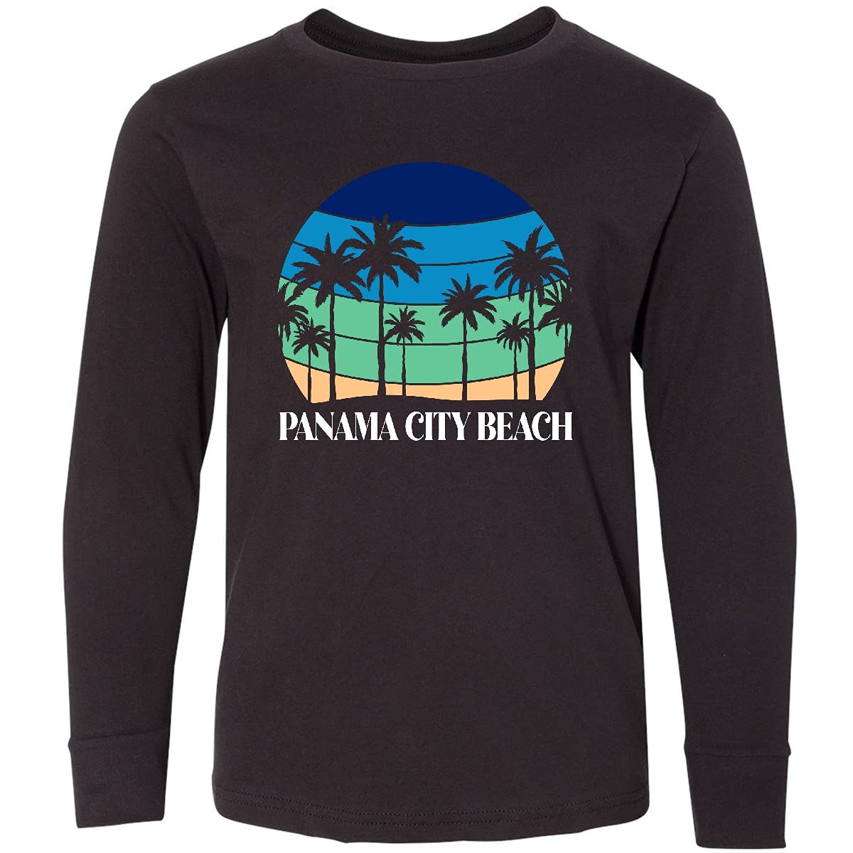 Inktastic Panama City Beach Vacation Youth Long Sleeve T-Shirt - Comfortable Kids Travel Shirt for Beach Trips & Family Holidays