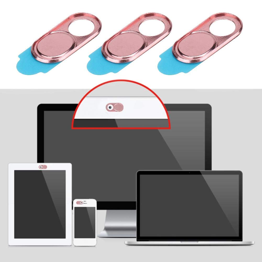 Zopsc Webcam Cover 3 Pack - Ultra Thin Metal Camera Privacy Cover for Laptop, Desktop, Tablet & Smartphone - Anti-Hacker Security Protection for Online Meetings, Video Calls & Remote Work
