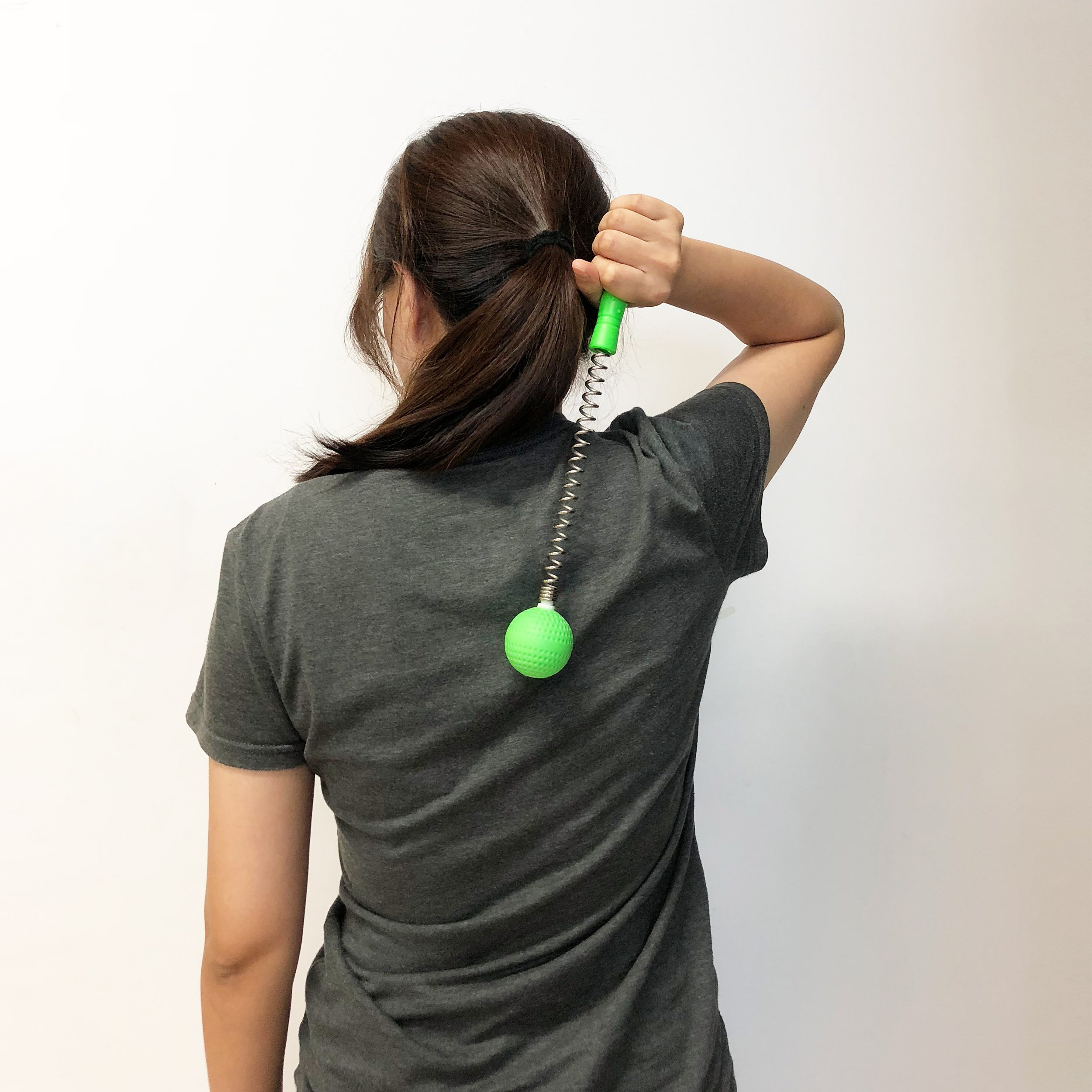 SinLoon Massager Ball Hammer (2-Pack) - Manual Muscle Therapy Tool for Back, Shoulder & Full Body Pain Relief - Reduce Fatigue with Golf Ball Massage - Perfect for Athletes, Office Workers & Home Use (Green)