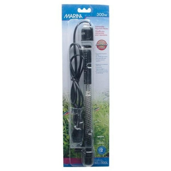 Marina Submersible Aquarium Heater - 300W Fish Tank Water Heater with Thermostat for Freshwater & Saltwater Aquariums | Perfect for Tropical Fish, Turtles & Aquatic Plants