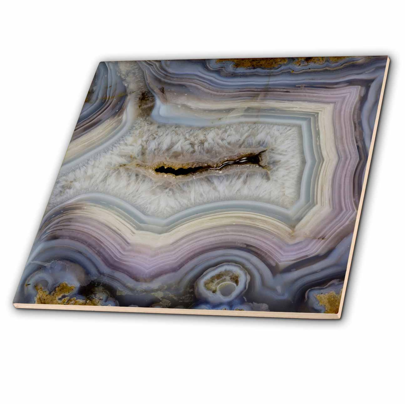 3D Rose Banded Agate Abstract Pattern Multicolor Wall Art - Vibrant Home Decor for Living Room, Bedroom & Office