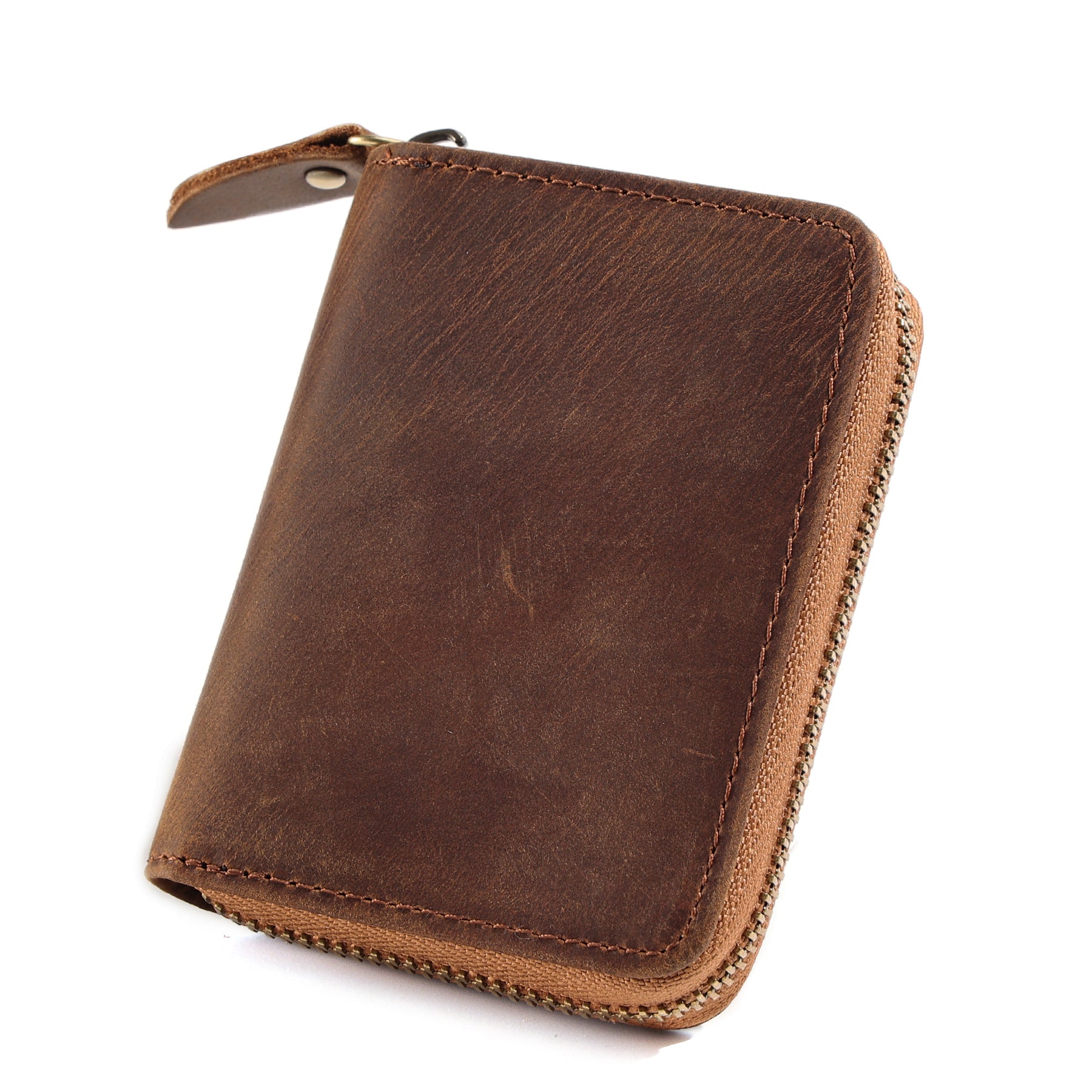 RFID Blocking Men's Leather Wallet - Slim Durable Credit Card Holder for Everyday Use & Travel Security