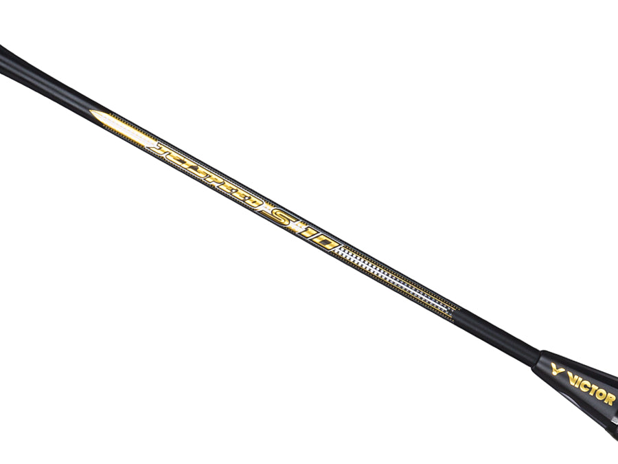 Victor Jetspeed S 10 C Unstrung Badminton Racket - Black | Professional Carbon Fiber Shuttlecock Racket for Competitive Play & Training | Perfect for Singles & Doubles Matches