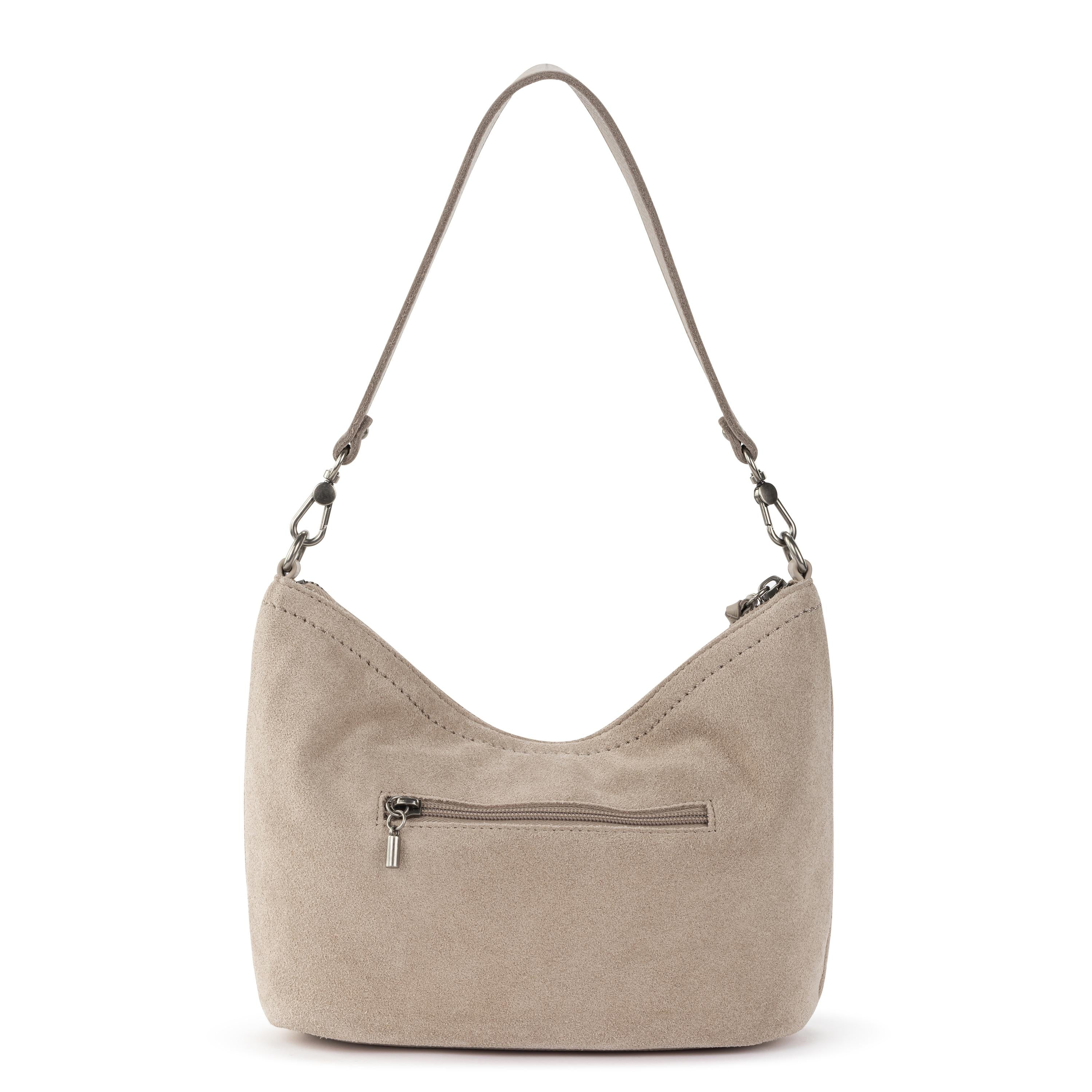 Jasmine Small Hobo Leather Sand Suede Handbag - Stylish Crossbody Purse for Women, Perfect for Work, Travel & Everyday Use