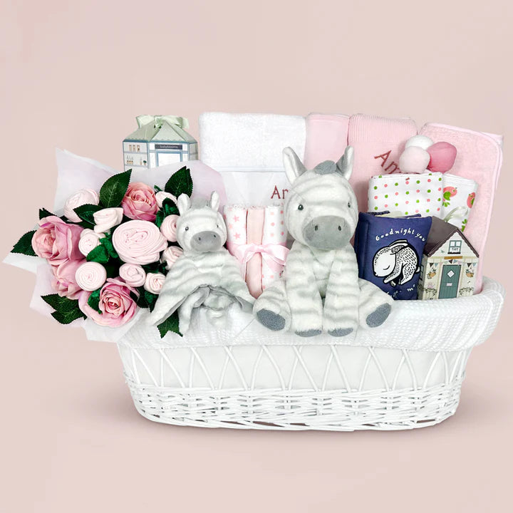 Pink Moses Baby Basket - Portable Infant Bed for Newborns & Toddlers - Perfect for Nursery, Travel, and Photo Shoots - LBG1058
