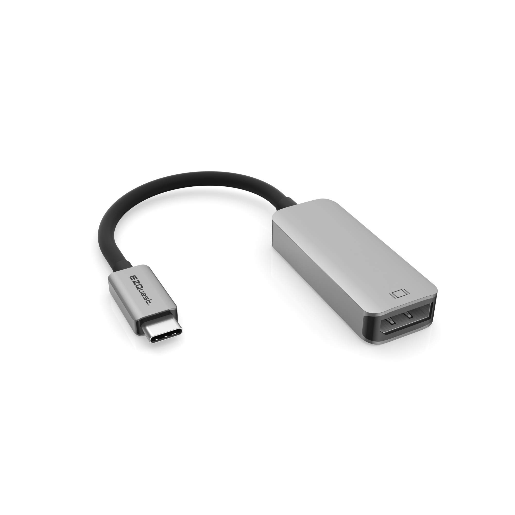 EZQuest USB-C to DisplayPort Adapter 4K 60Hz - Thunderbolt 3 Compatible for MacBook Pro/Air, iPad Pro, Dell XPS, Surface Book, Galaxy S10/Note 9 - Perfect for Home Office, Gaming & 4K Video Streaming