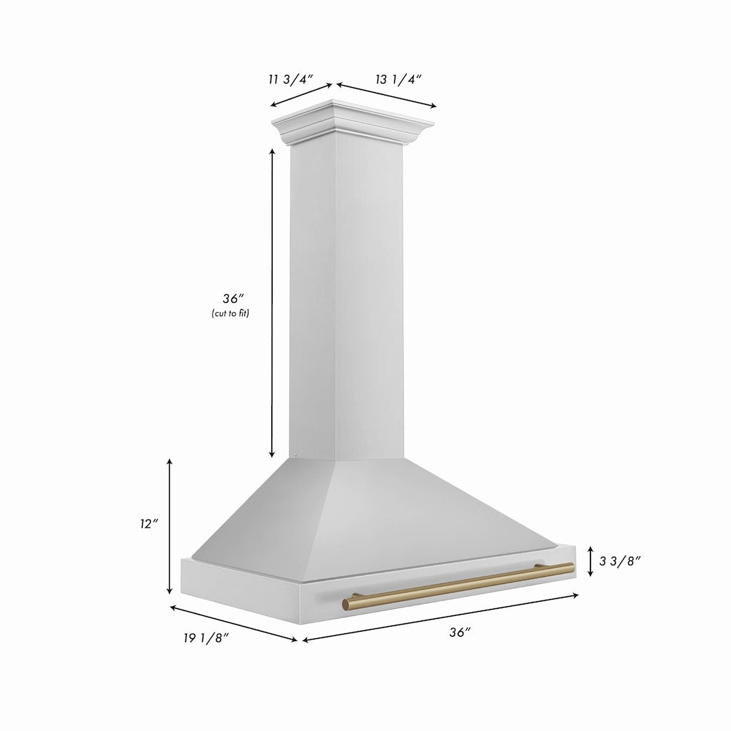 ZLINE KB4STZ CB Autograph Edition Convertible Stainless Steel Range Hood - 36