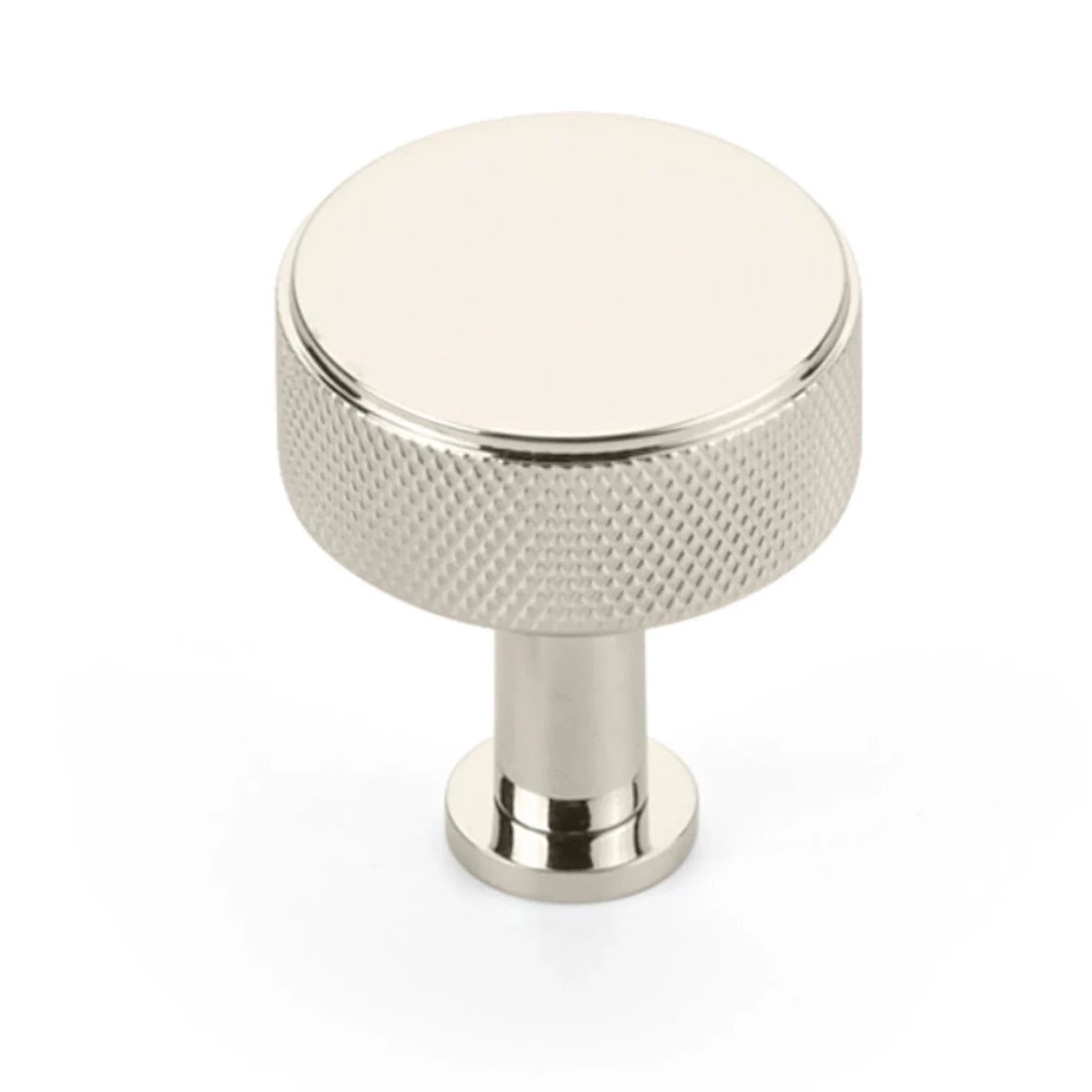Vintage Polished Nickel Knurled Drawer Pulls & Cabinet Knobs - 3
