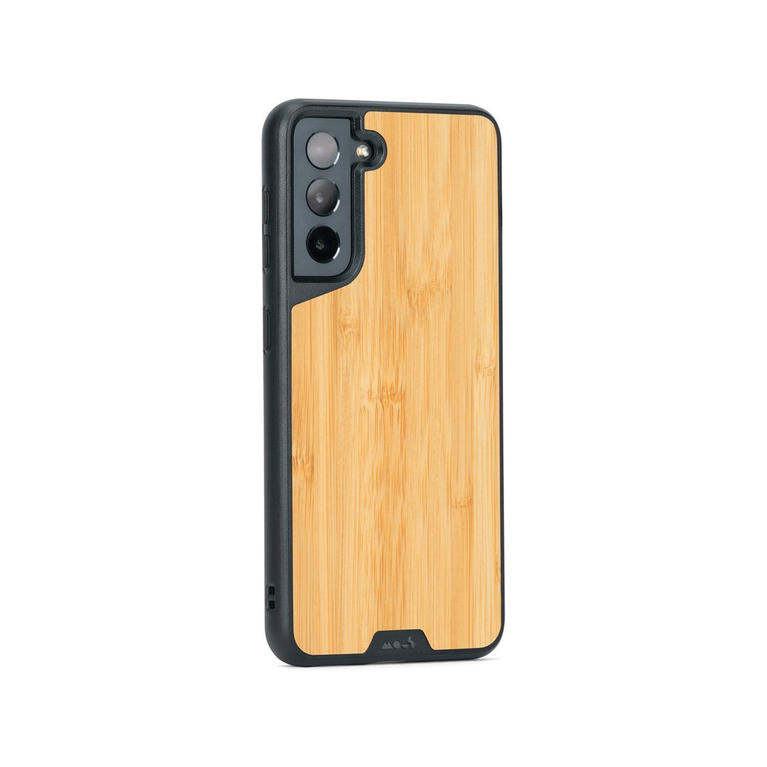 Premium Bamboo Phone Case for iPhone & Samsung - Eco-Friendly & Durable Slim Fit Cover - Perfect for Everyday Use, Travel & Outdoor Activities